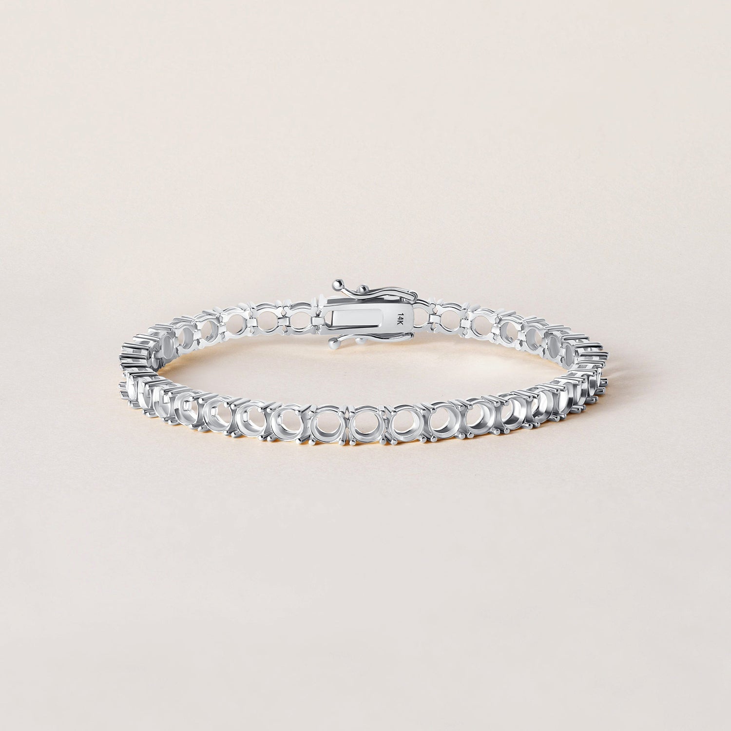 Wholesale 14K gold tennis bracelet mounting from George's Mountings