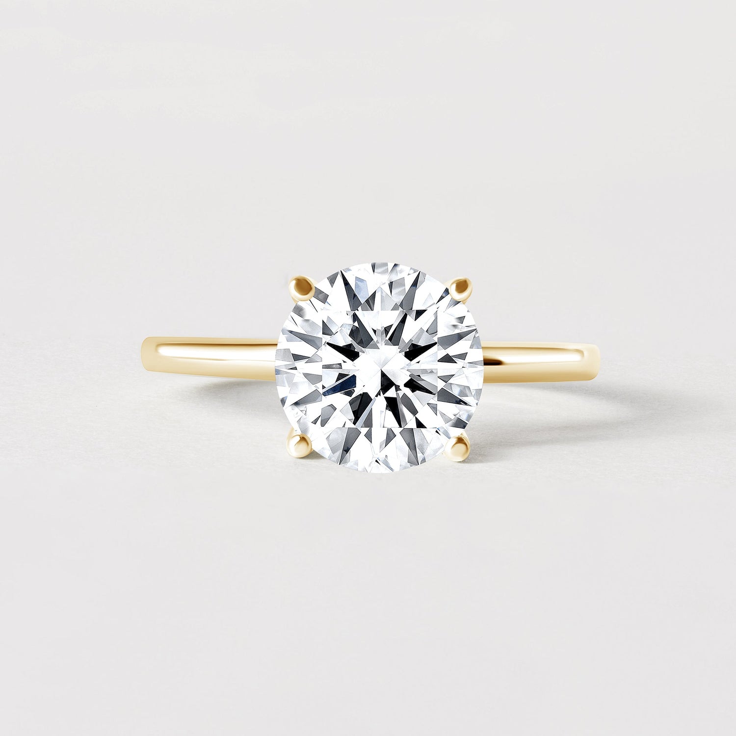 Round Solitaire Rings