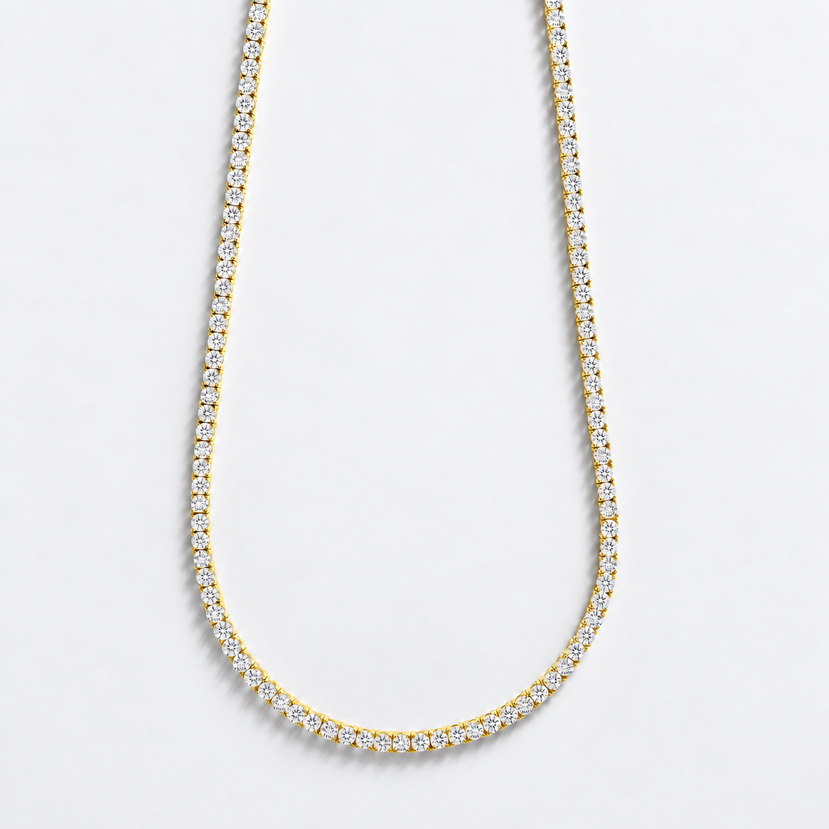 5-Day Custom Lightweight Underlock Tennis Necklace