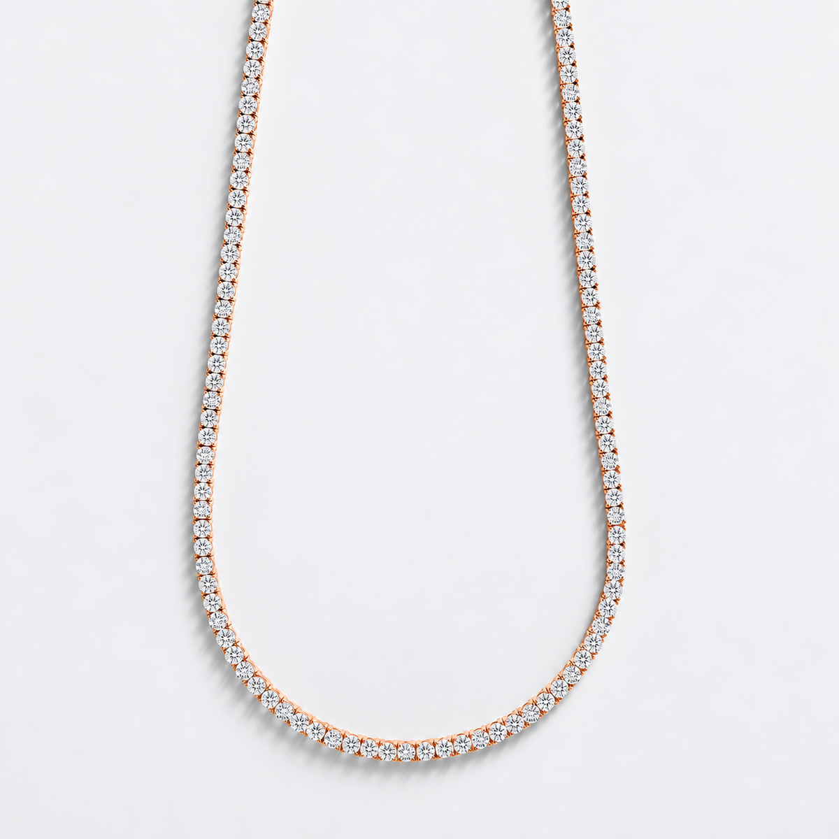 5-Day Custom Lightweight Underlock Tennis Necklace