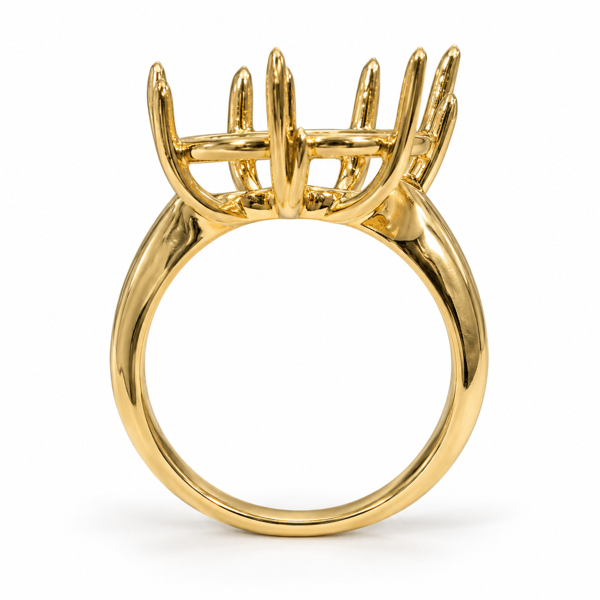 14K Double Pear — Free Form (Size 6)