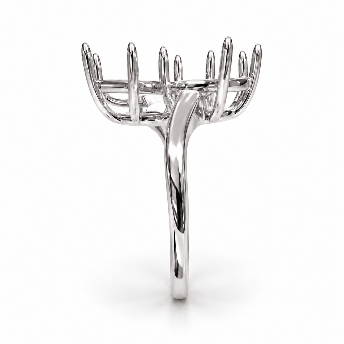 14K Double Pear — Free Form (Size 6)