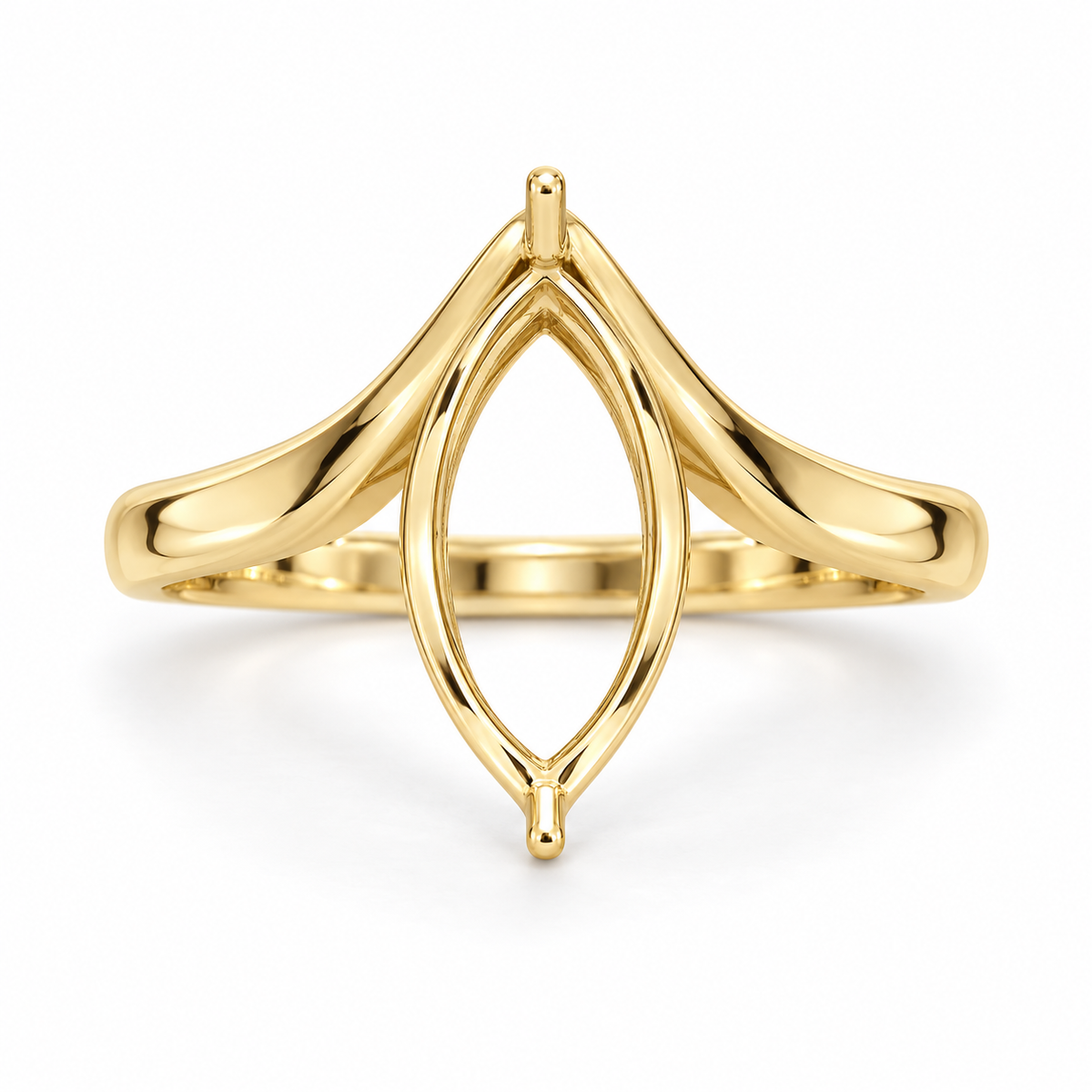 14K Fancy Marquise — Free Form (Size 6)