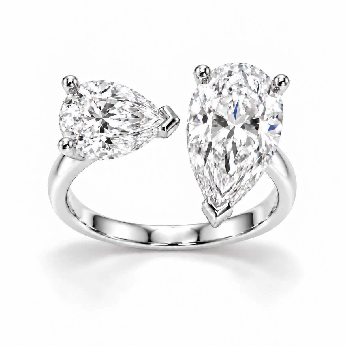 14K Fancy Small + Big Pear — Free Form (Size 6)