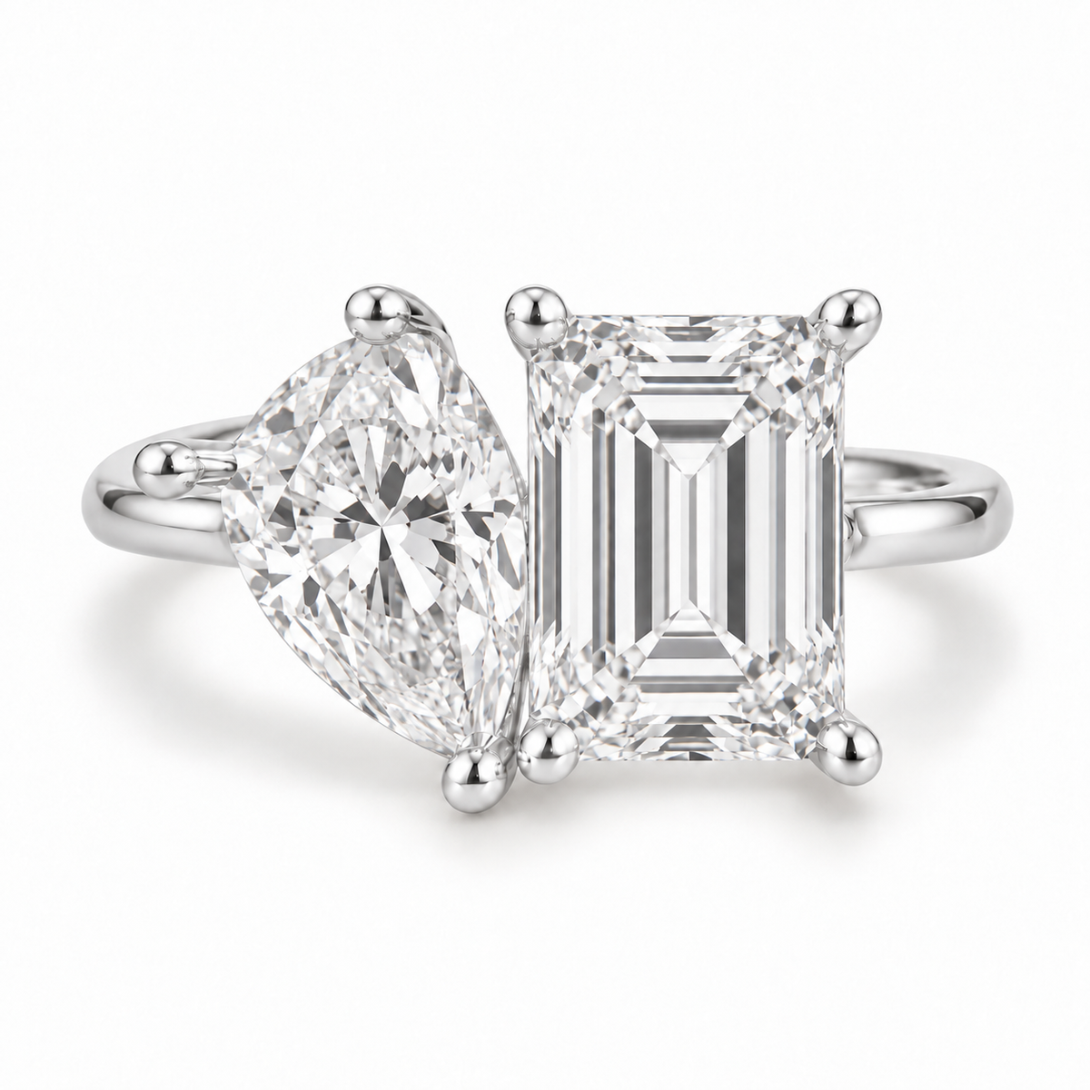 14K Toi et Moi — Free Form (Size 6.5)