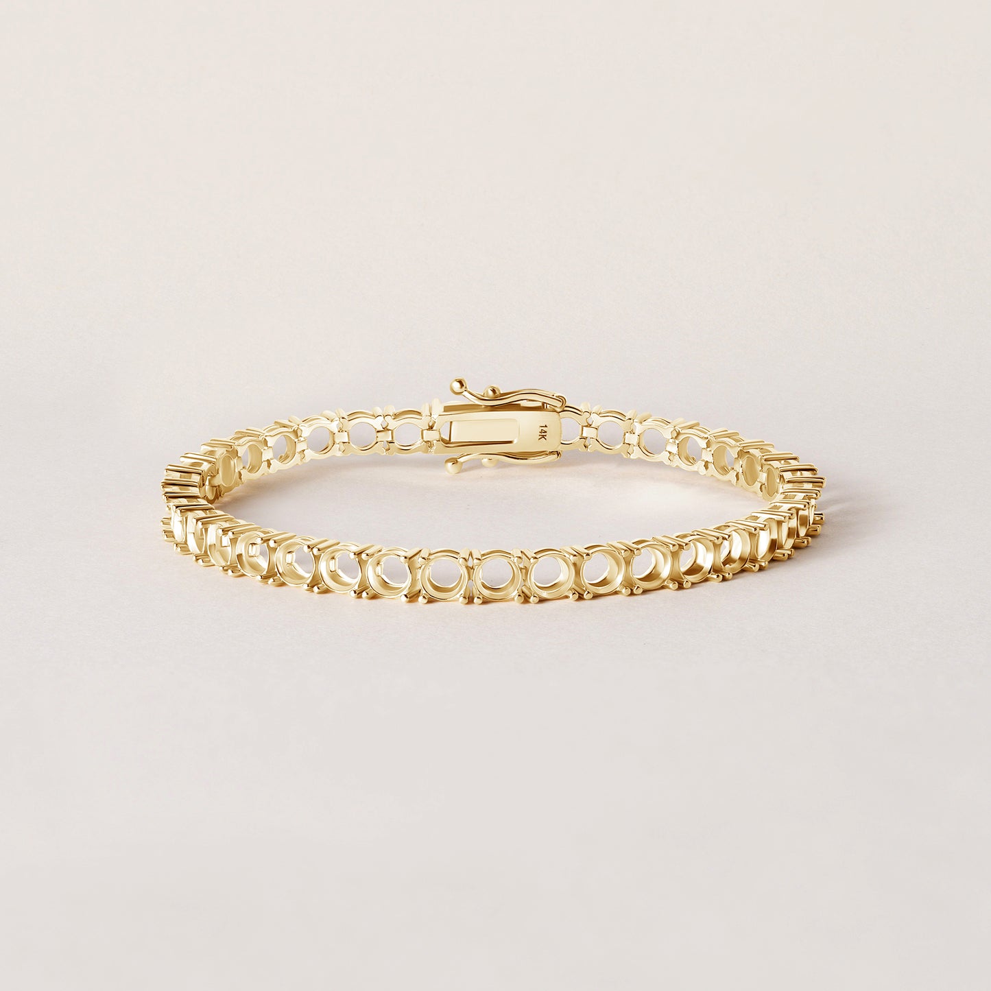 14K 4 Prong Tennis Bracelet — alternate product view 4