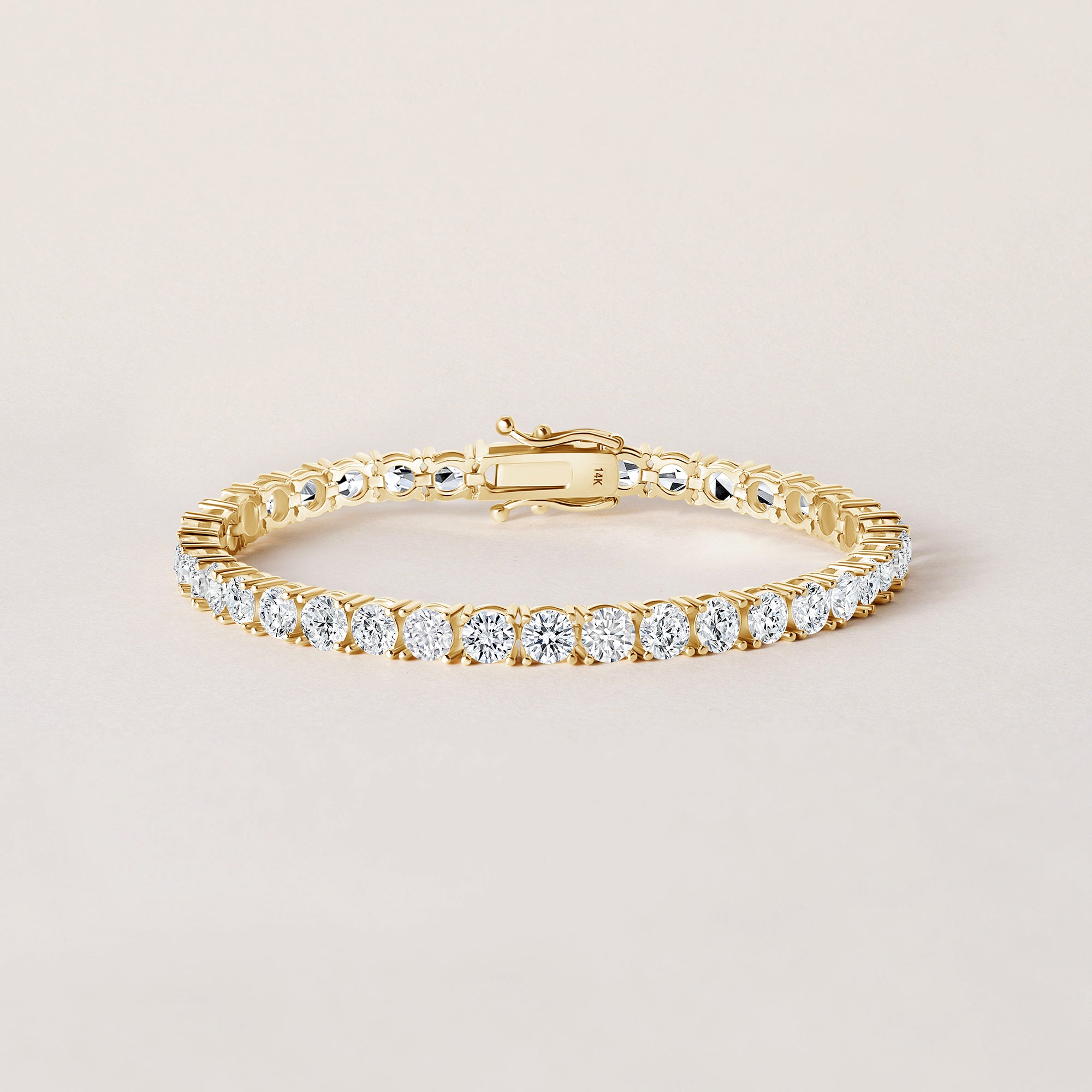 14K 4 Prong Tennis Bracelet — alternate product view 6
