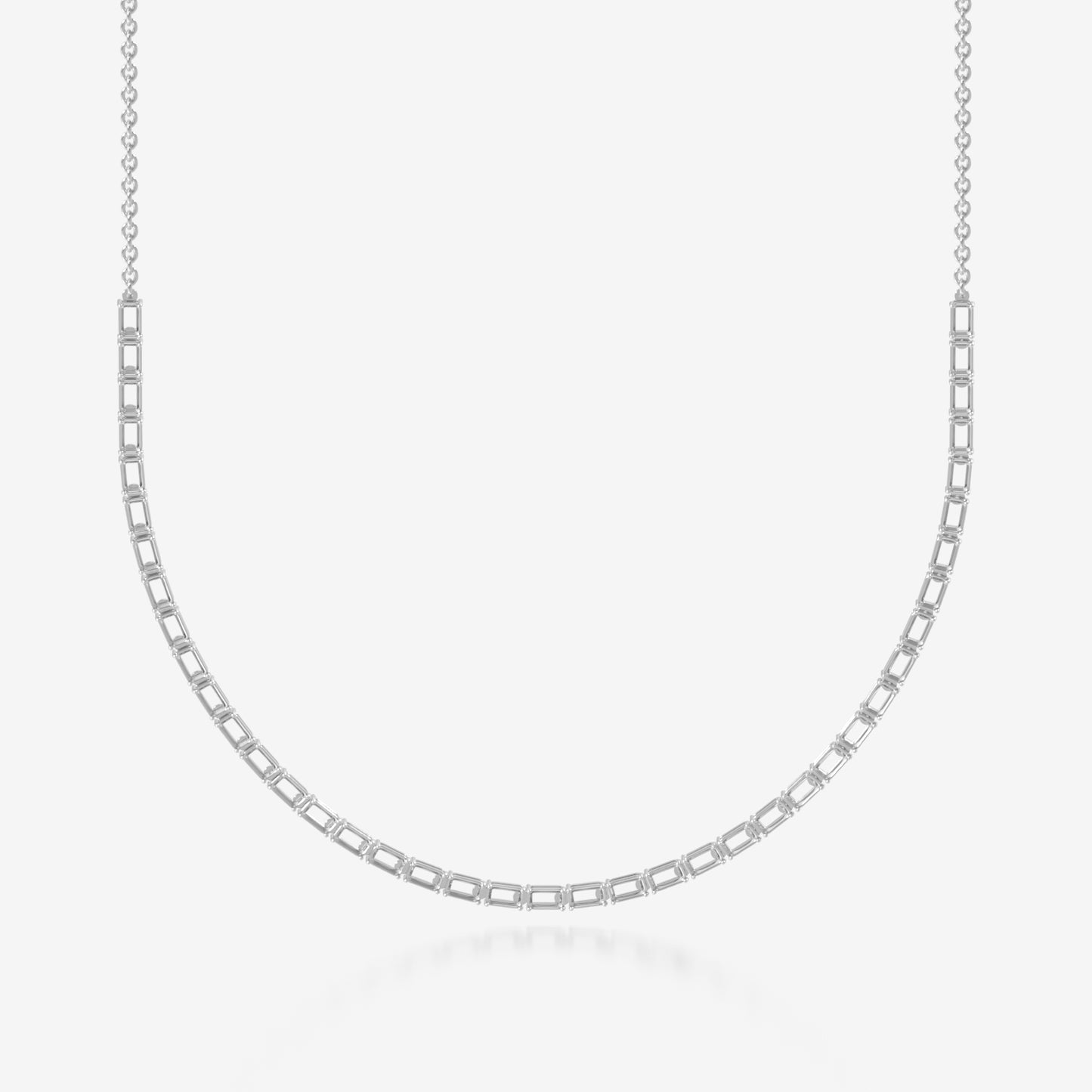 14K Emerald Tennis Necklace