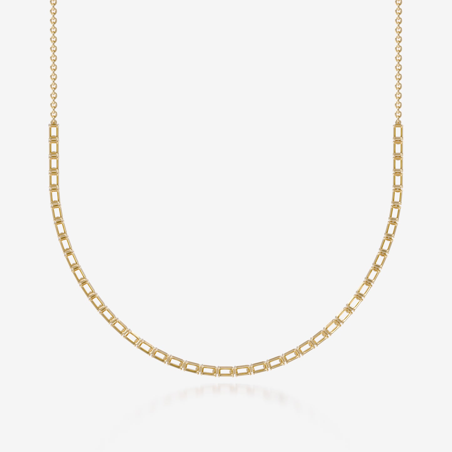 14K Emerald Tennis Necklace