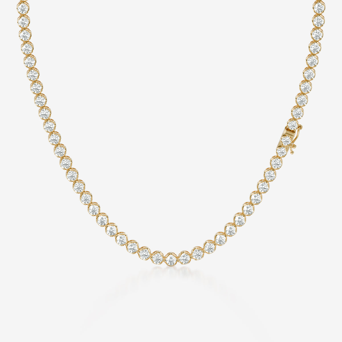 14K Illusion Tennis Necklace — alternate product view 5