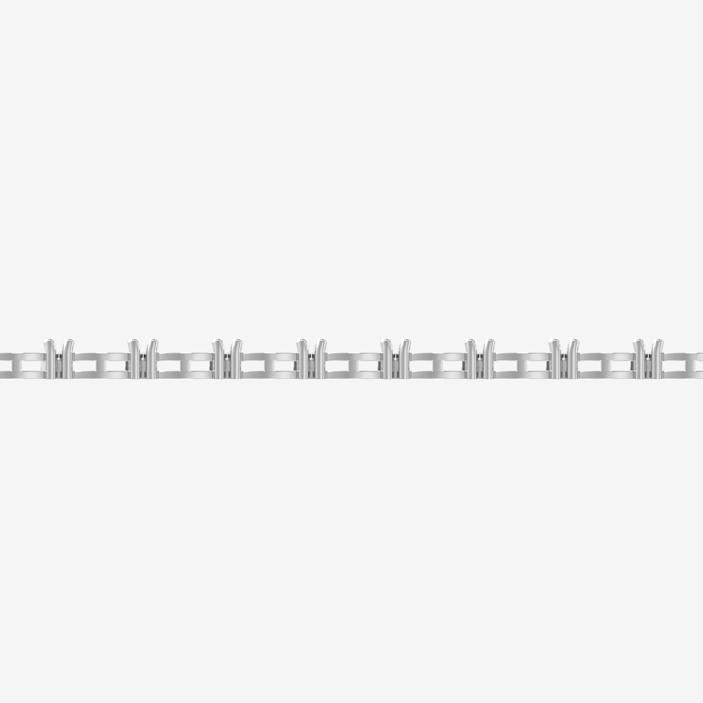 14K E/W Oval Tennis Bracelet — alternate product view 4