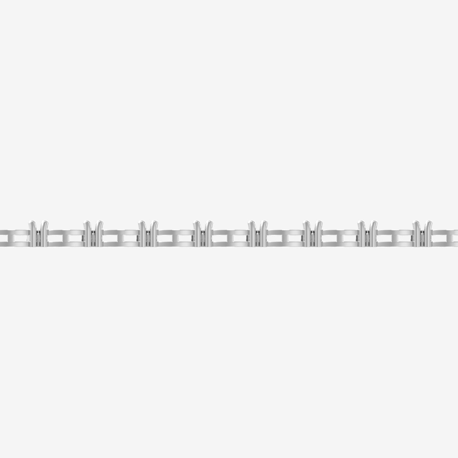 14K E/W Oval Tennis Bracelet — alternate product view 4