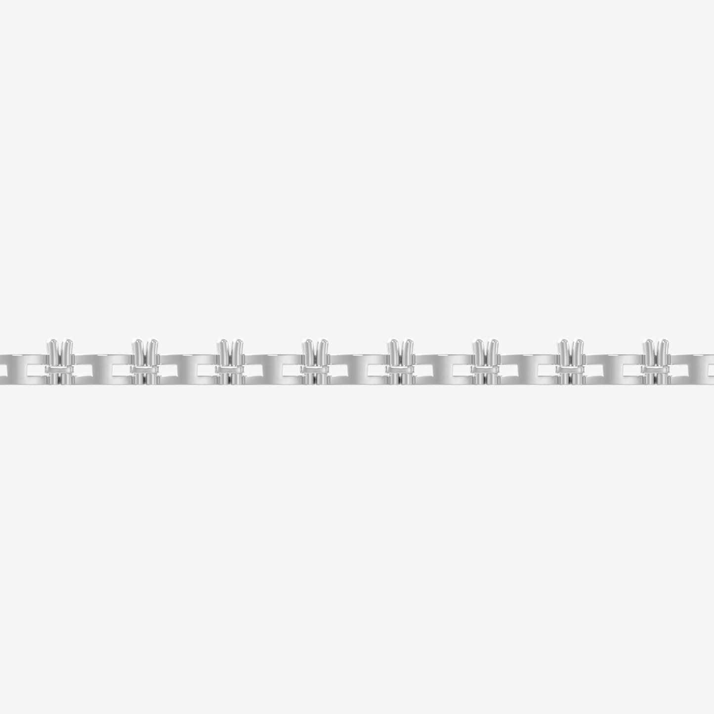 14K East-West Oval Tennis Necklace — alternate product view 6