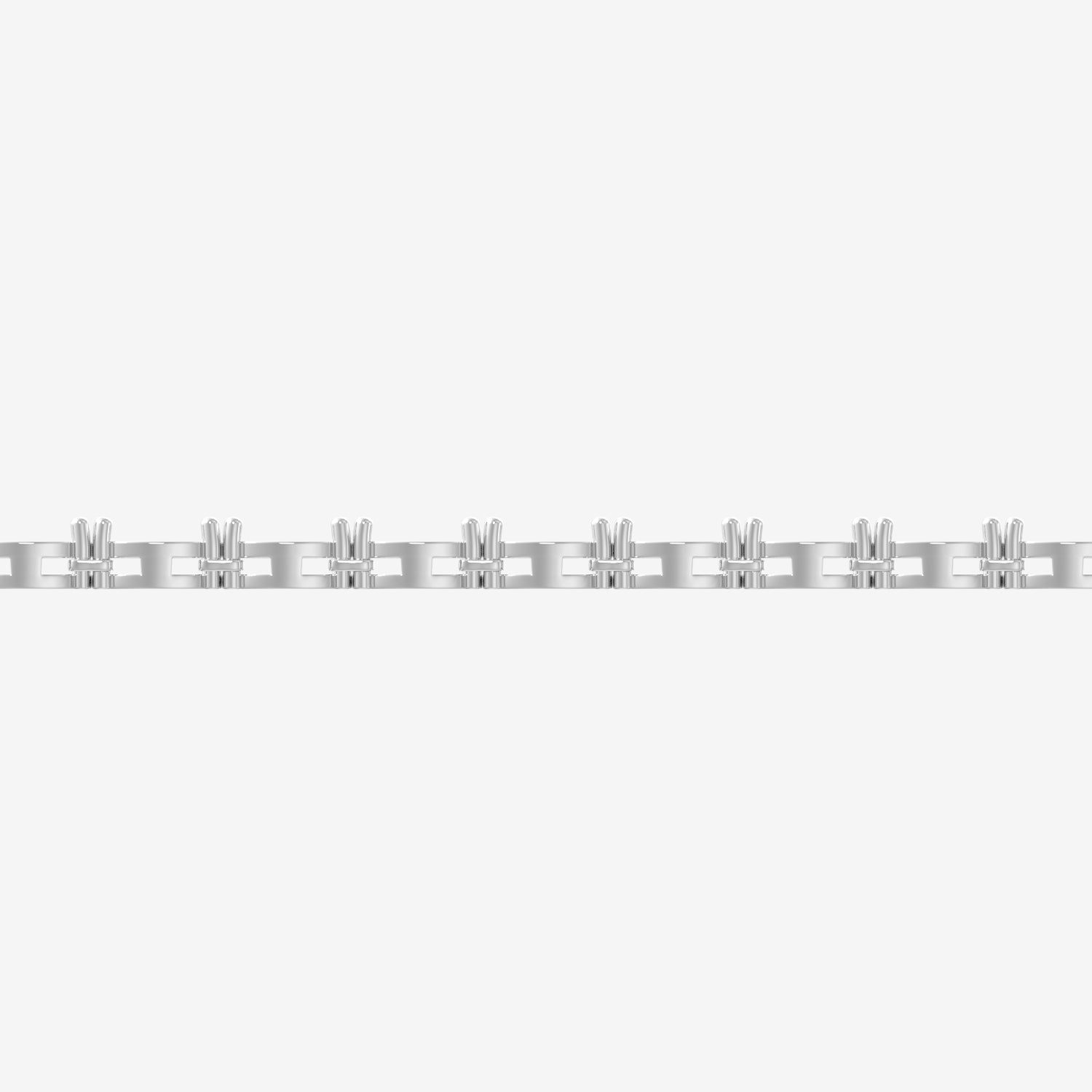14K East-West Oval Tennis Necklace — alternate product view 6