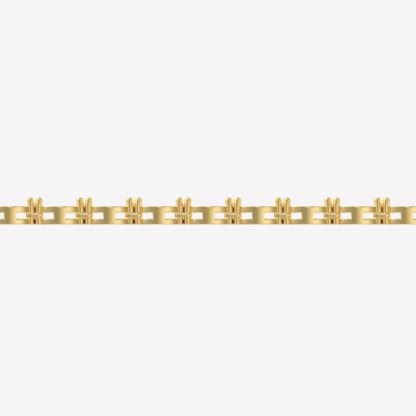 14K East-West Oval Tennis Necklace — alternate product view 3