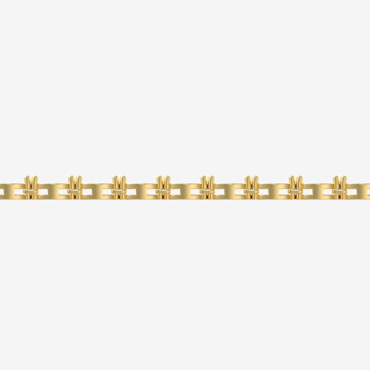 14K East-West Oval Tennis Necklace — alternate product view 3