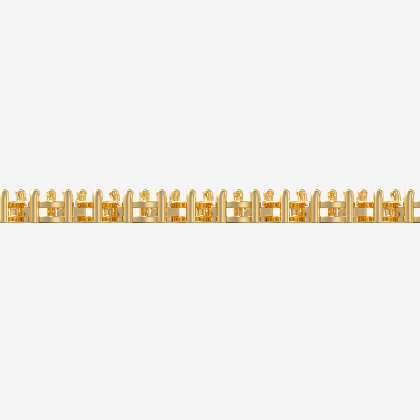 14K Alternating Pear Tennis Bracelet