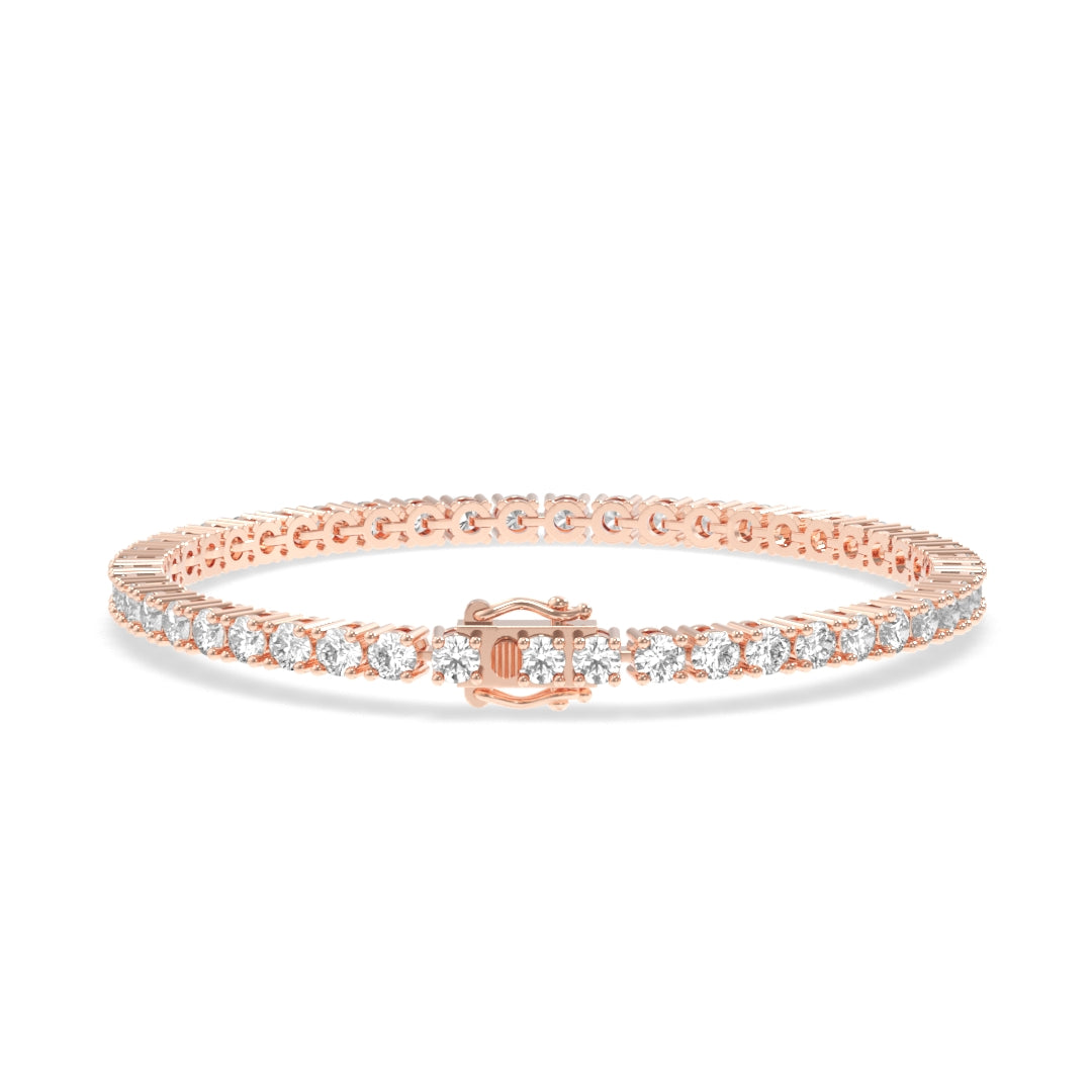 14K 4 Prong Lightwieght Tennis Bracelet