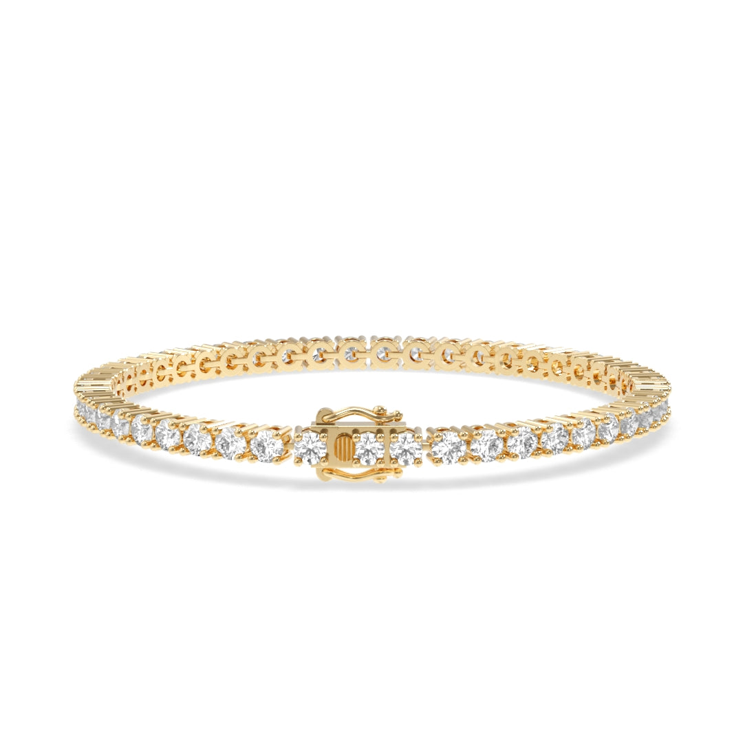 14K 4 Prong Lightwieght Tennis Bracelet
