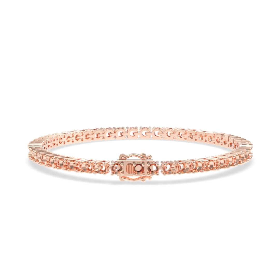 14K 4 Prong Lightwieght Tennis Bracelet