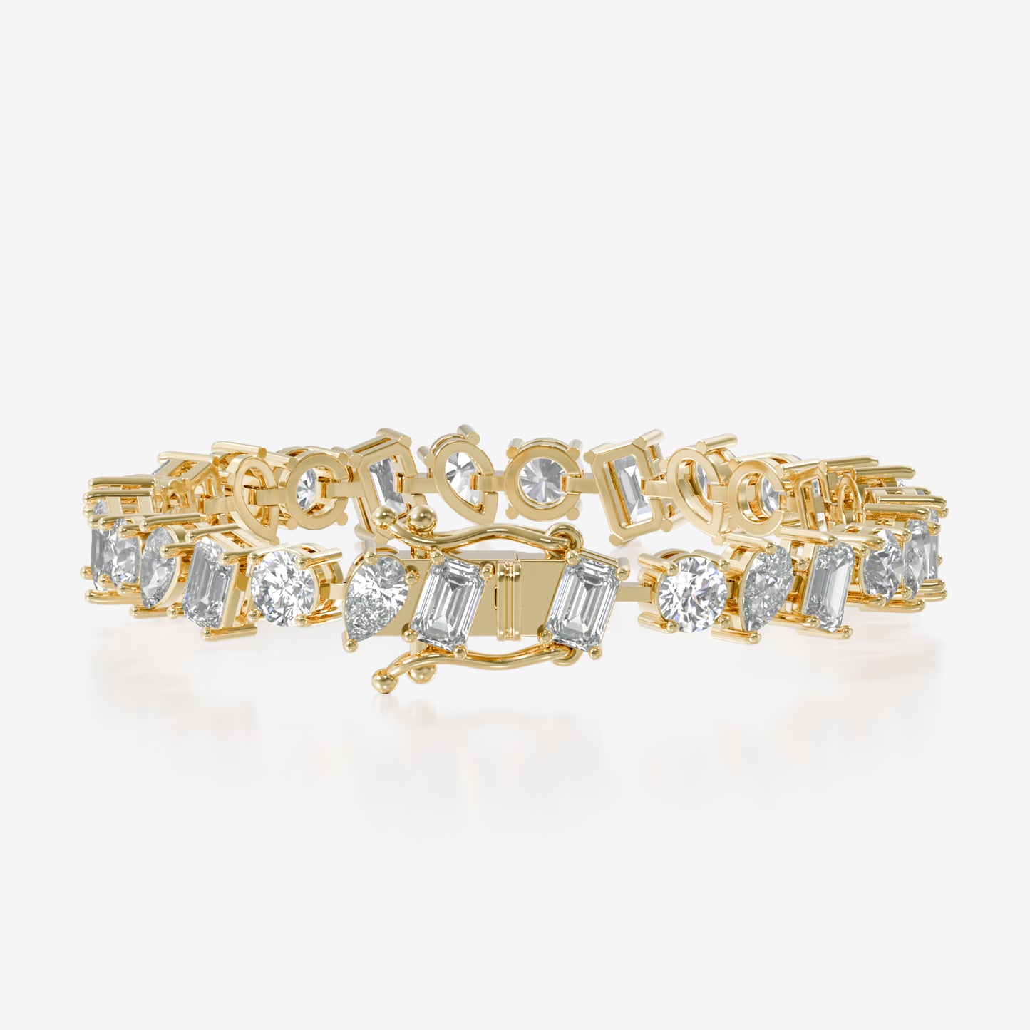 Fancy Shaped Mixed Shape Bracelet