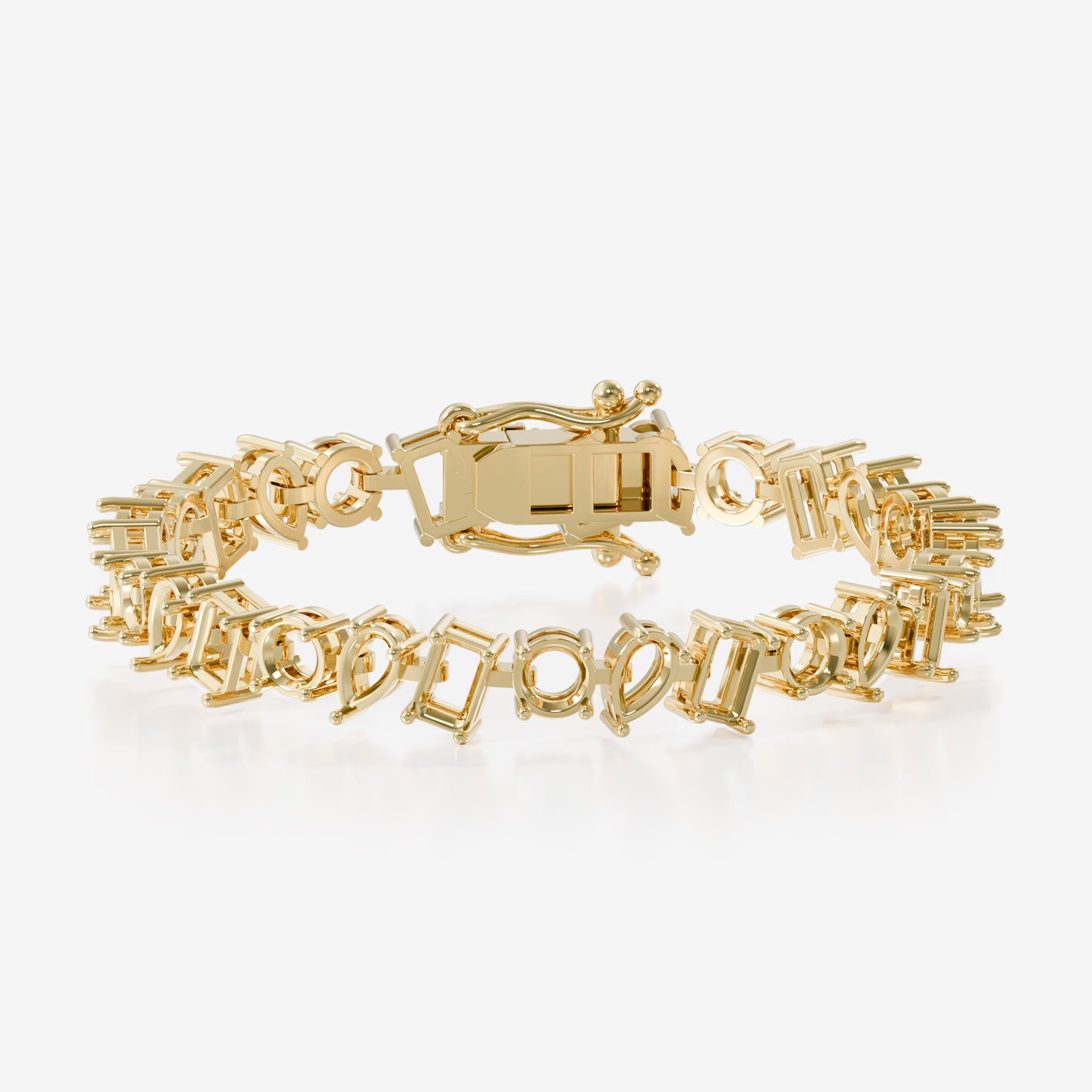 Fancy Shaped Mixed Shape Bracelet