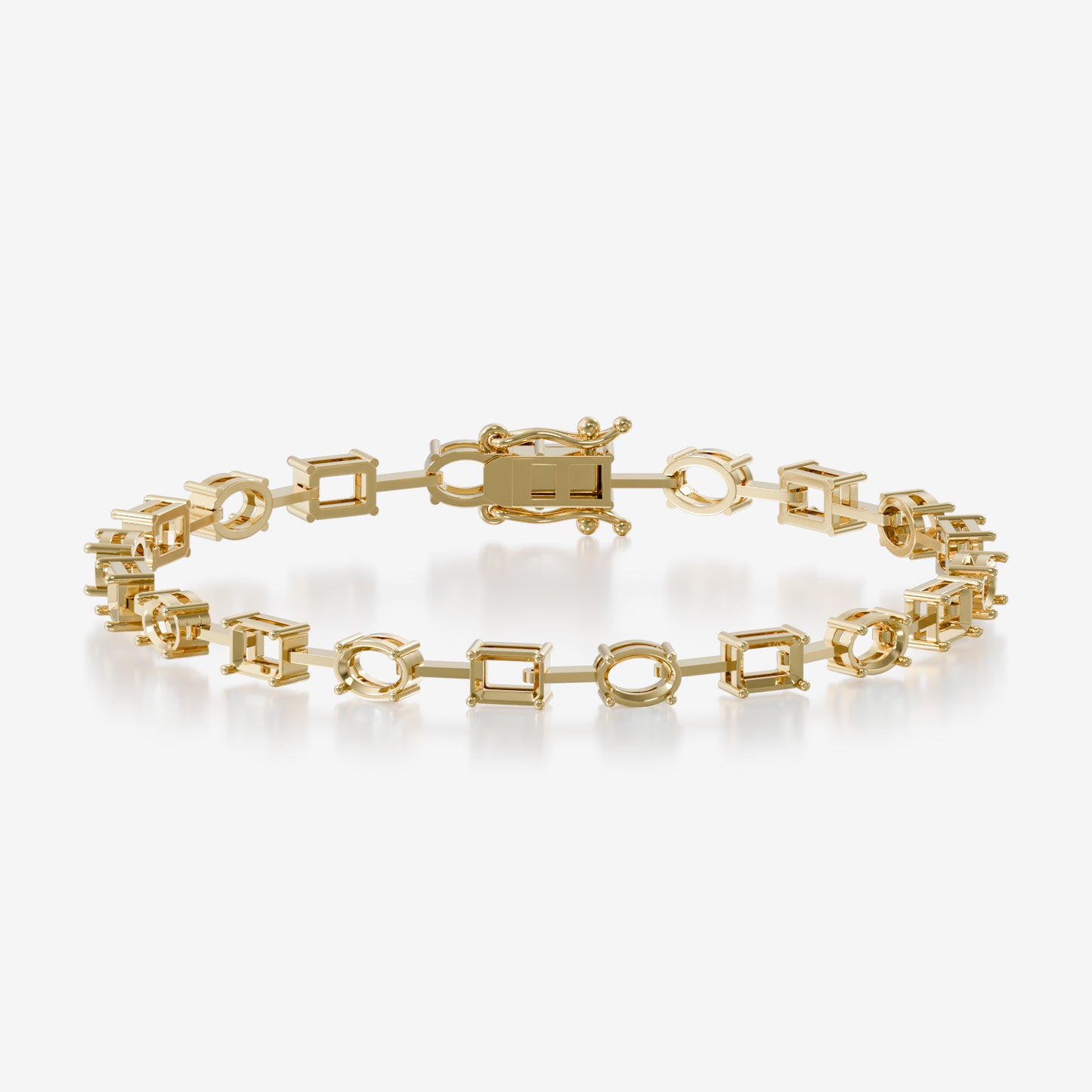 Oval Emerald Mixed Shape Bracelet