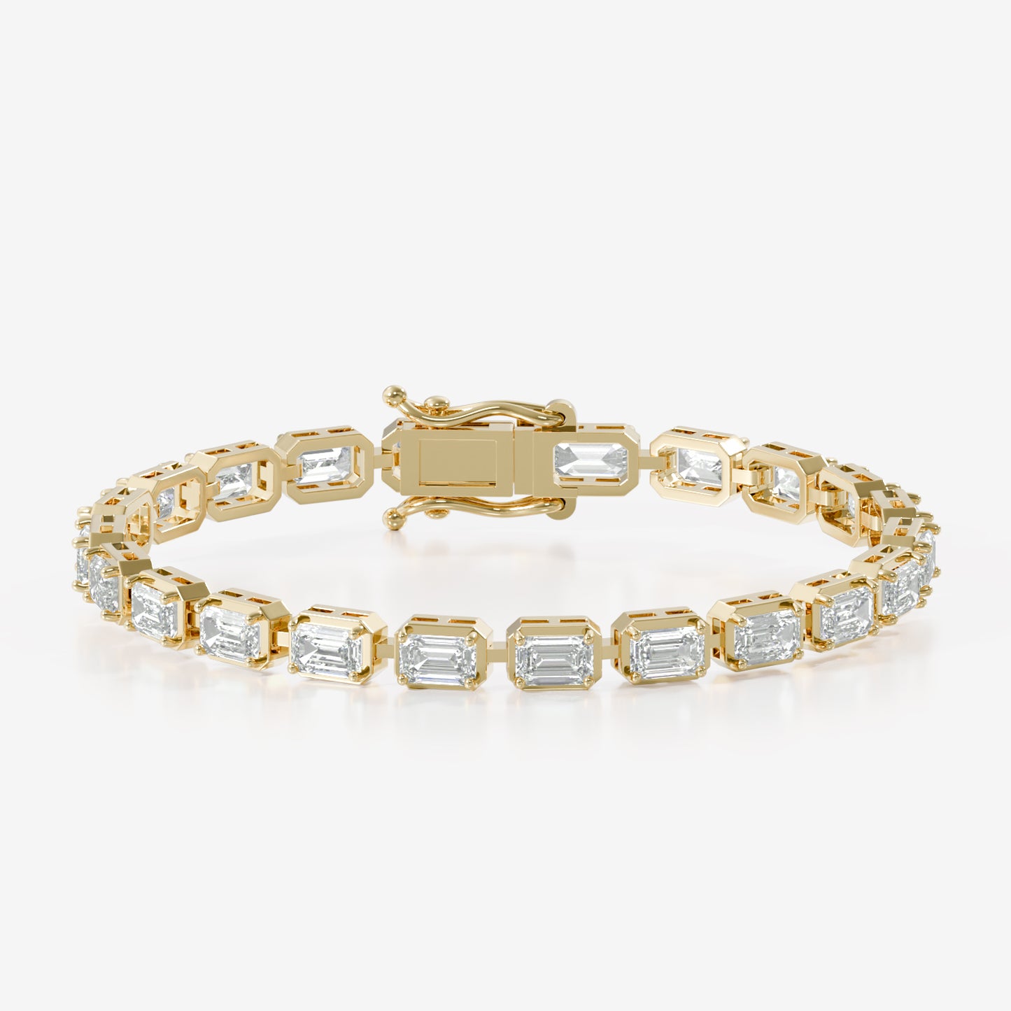 Fancy Emerald Shape Bracelet