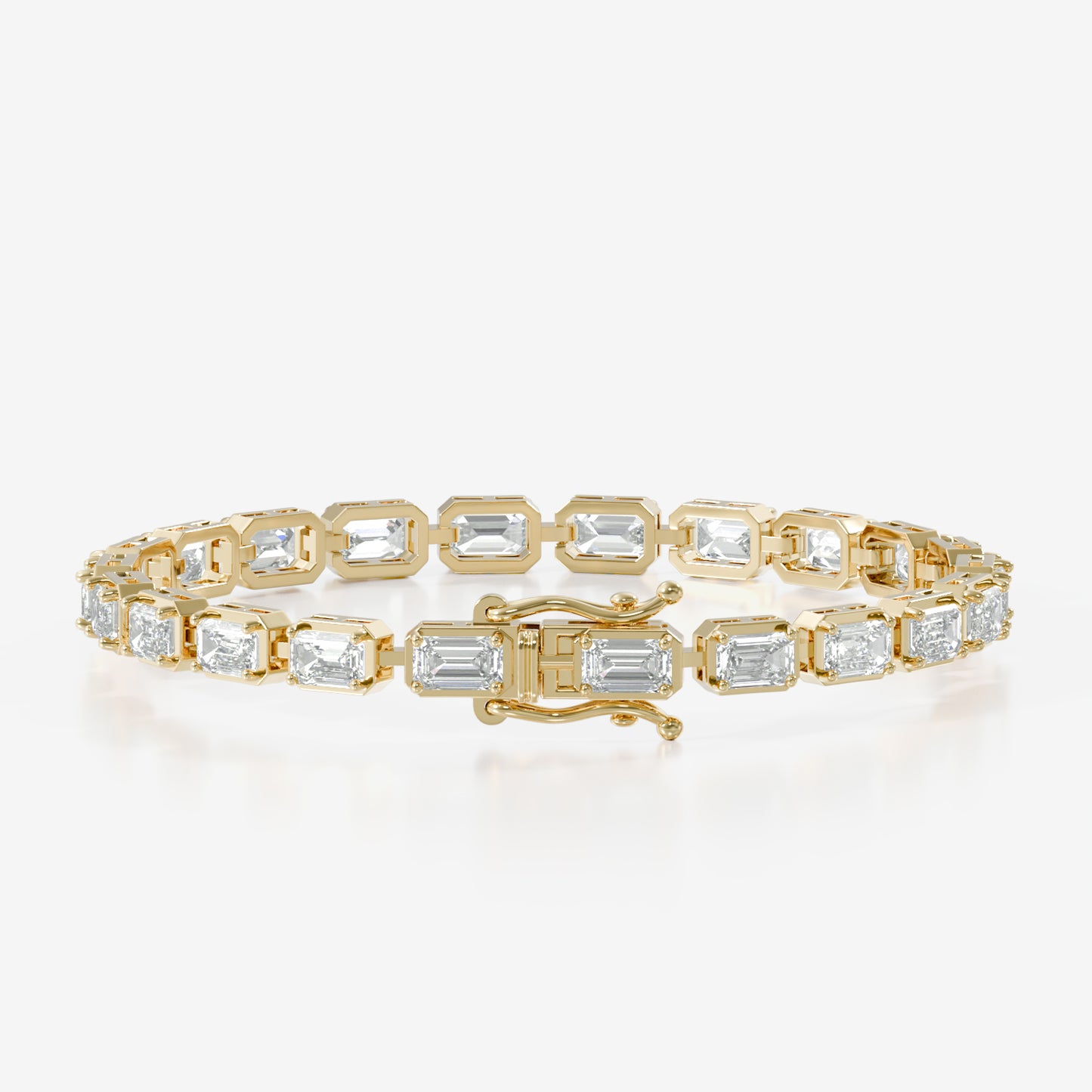 Fancy Emerald Shape Bracelet