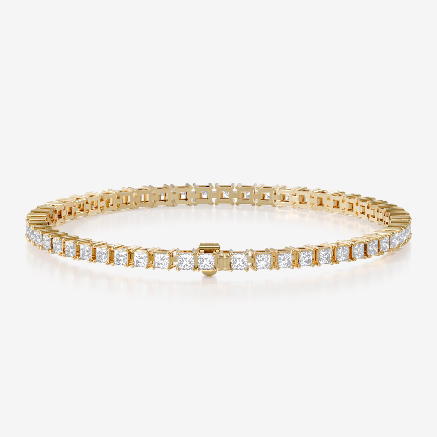 14K Princess Tennis Bracelet — alternate product view 5