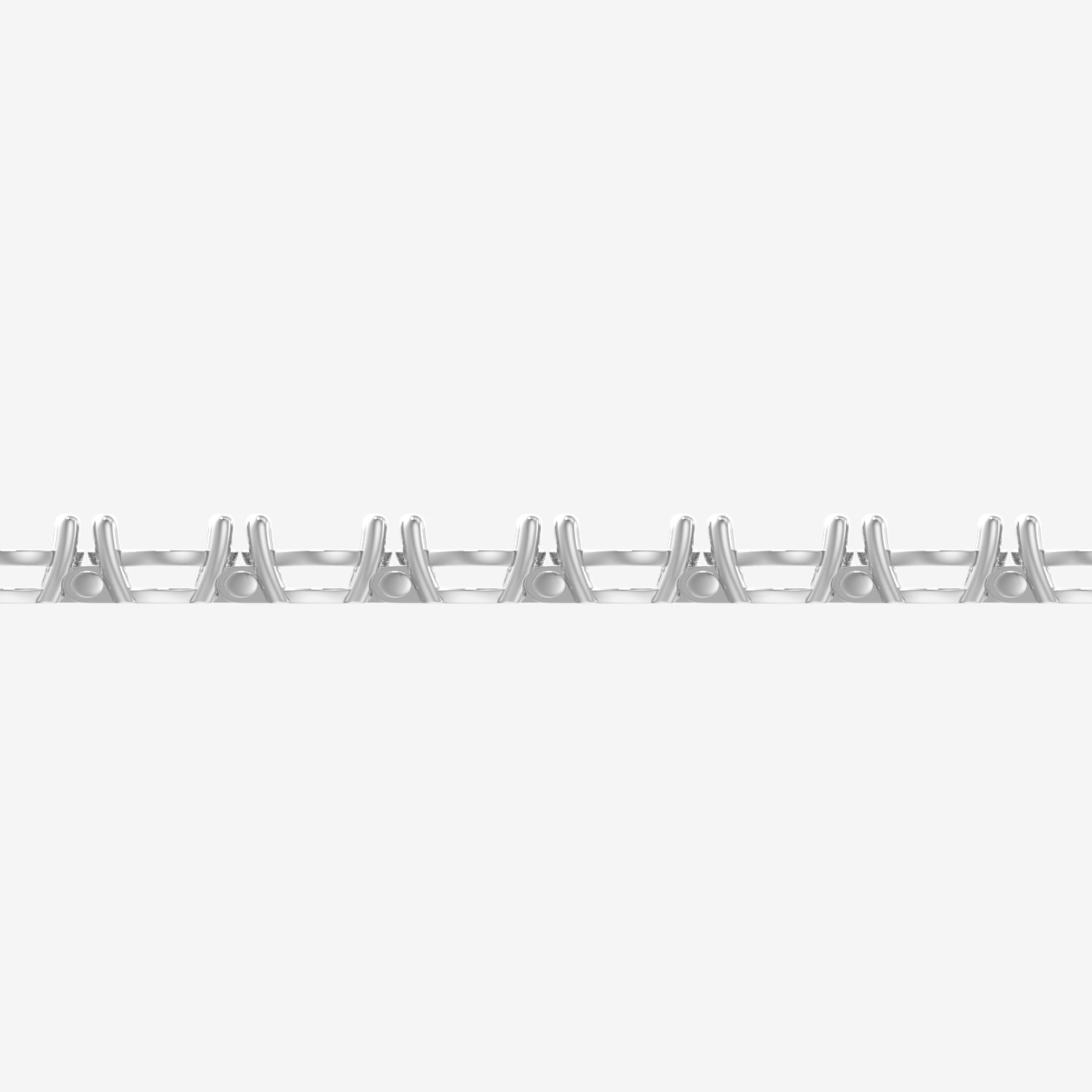 14K Elegant Lightweight 4 Prong Tennis Bracelet — alternate product view 3