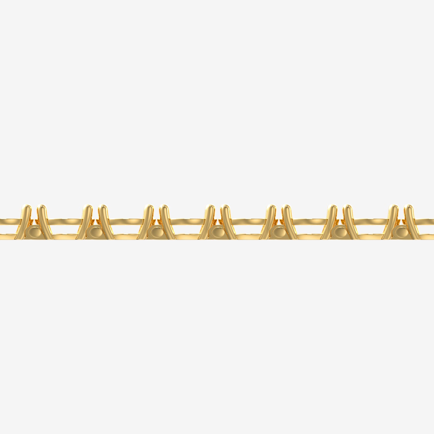 14K Elegant Lightweight 4 Prong Tennis Bracelet — alternate product view 7