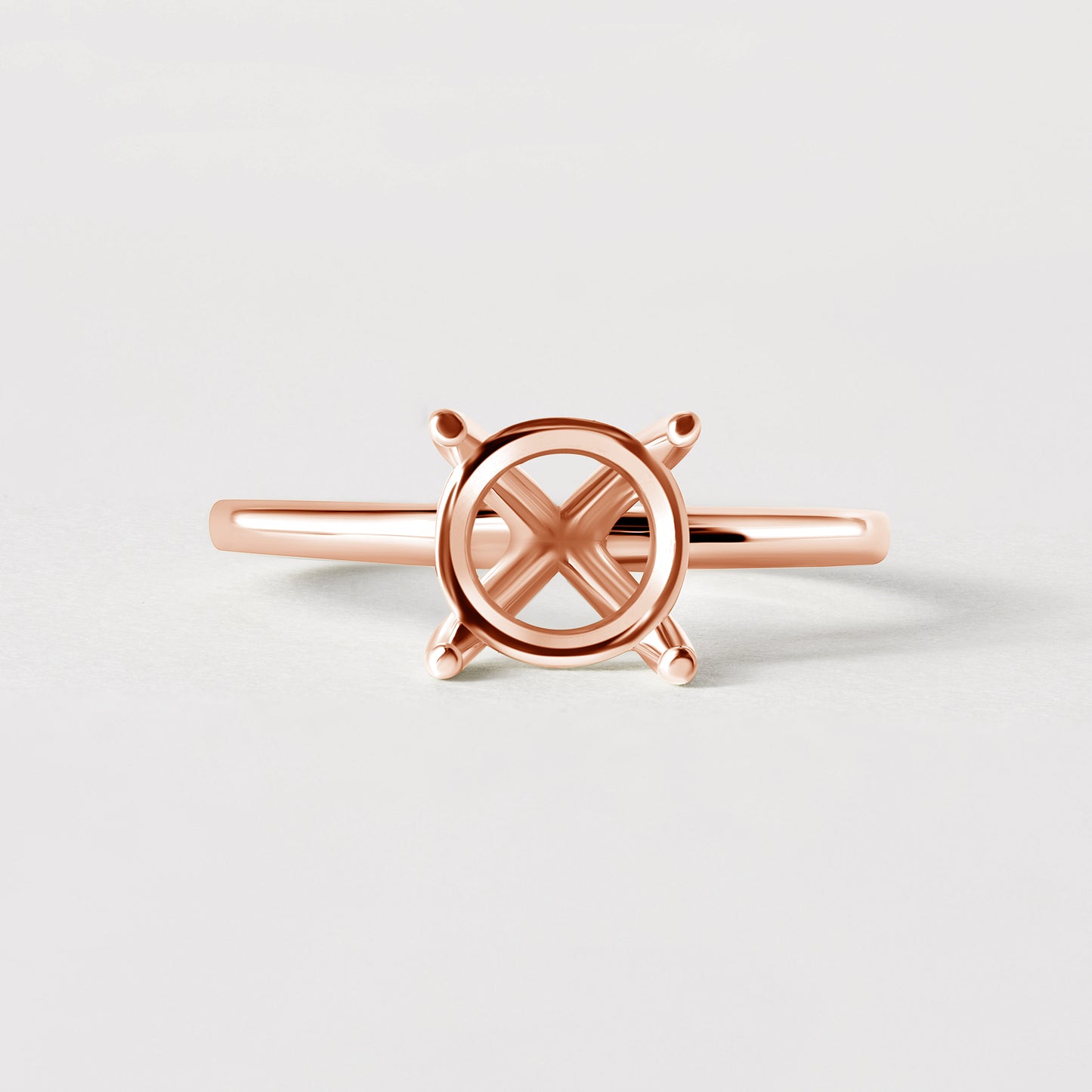 14K Classic Round Solitaire Size 6.