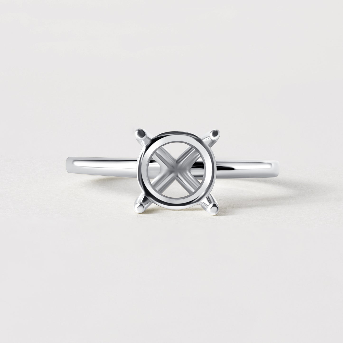 14K Classic Round Solitaire Size 6.
