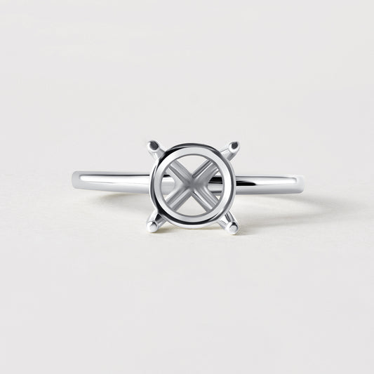 14K Classic Round Solitaire Size 6.
