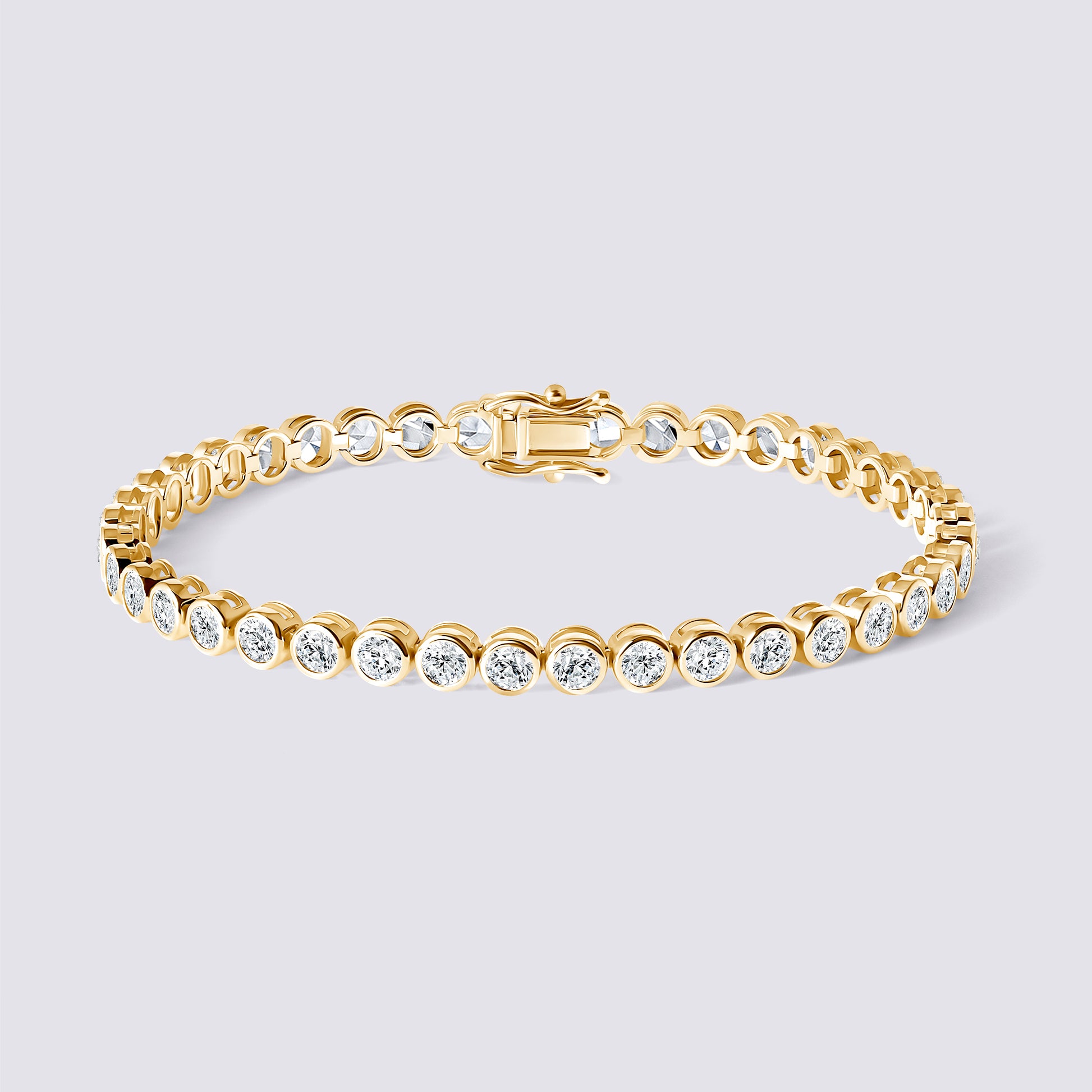 14K Bezel Tennis Bracelet — alternate product view 5