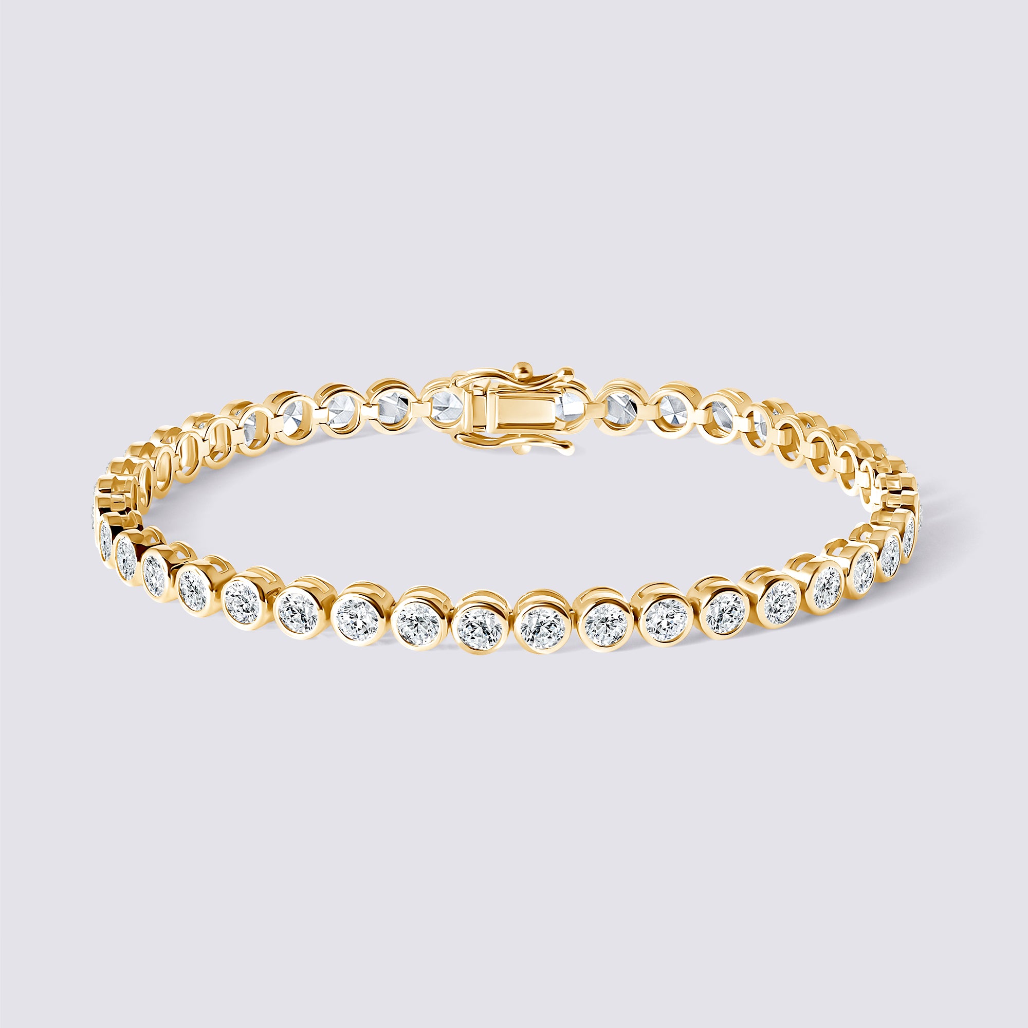 14K Bezel Tennis Bracelet — alternate product view 5