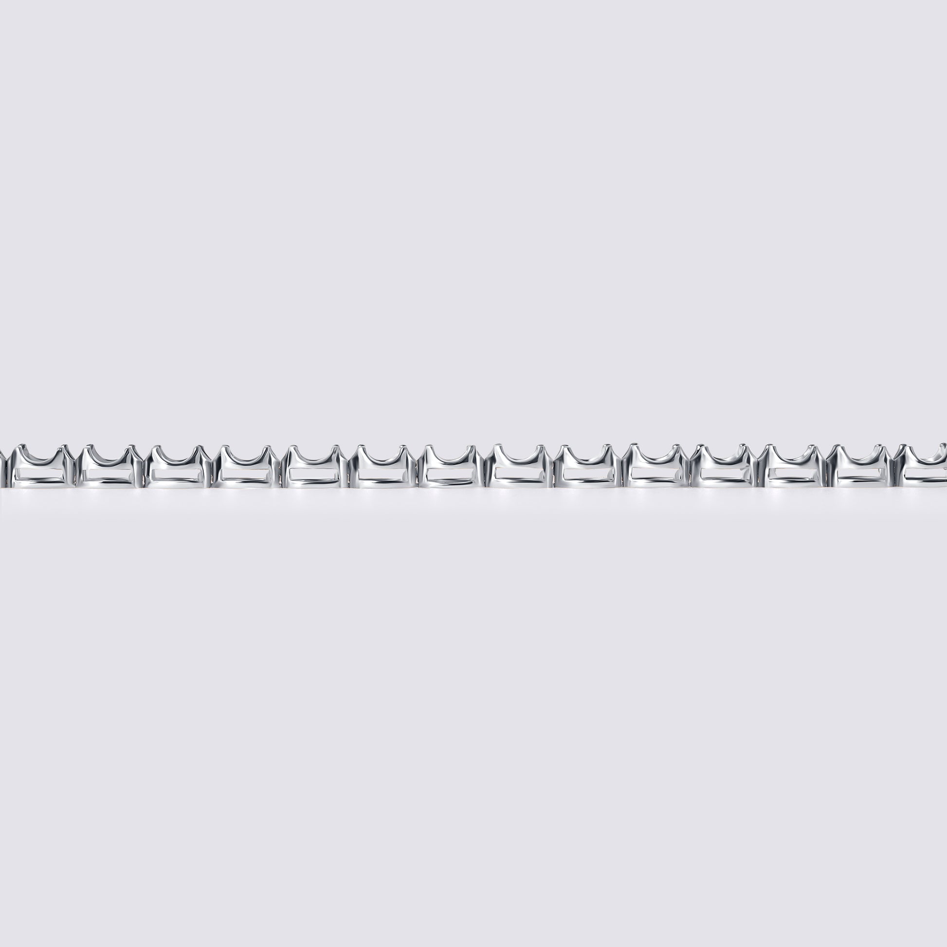 14K Ultra Light Illusion Tennis Bracelet — alternate product view 3