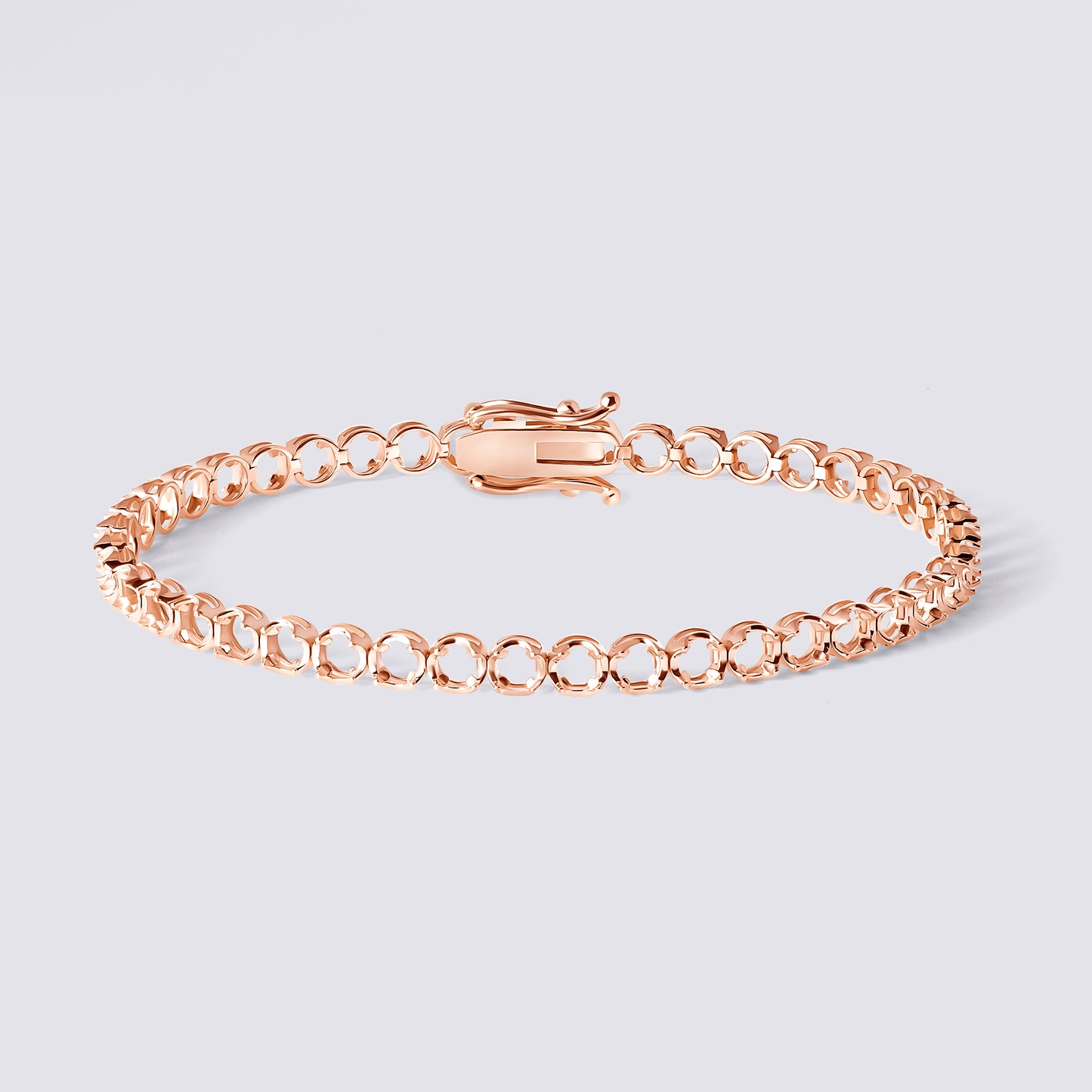 14K Ultra Light Illusion Tennis Bracelet — alternate product view 7