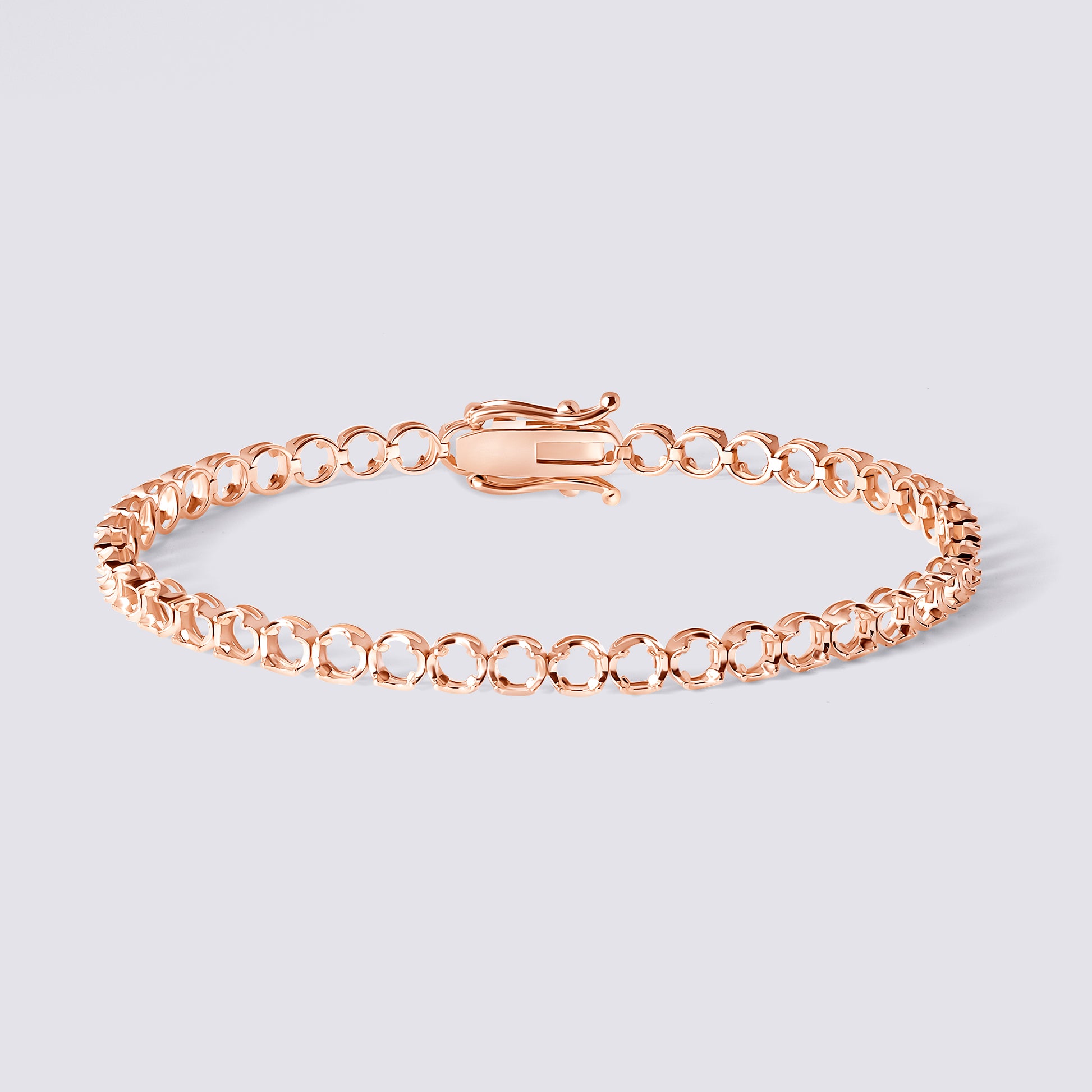 14K Ultra Light Illusion Tennis Bracelet — alternate product view 7
