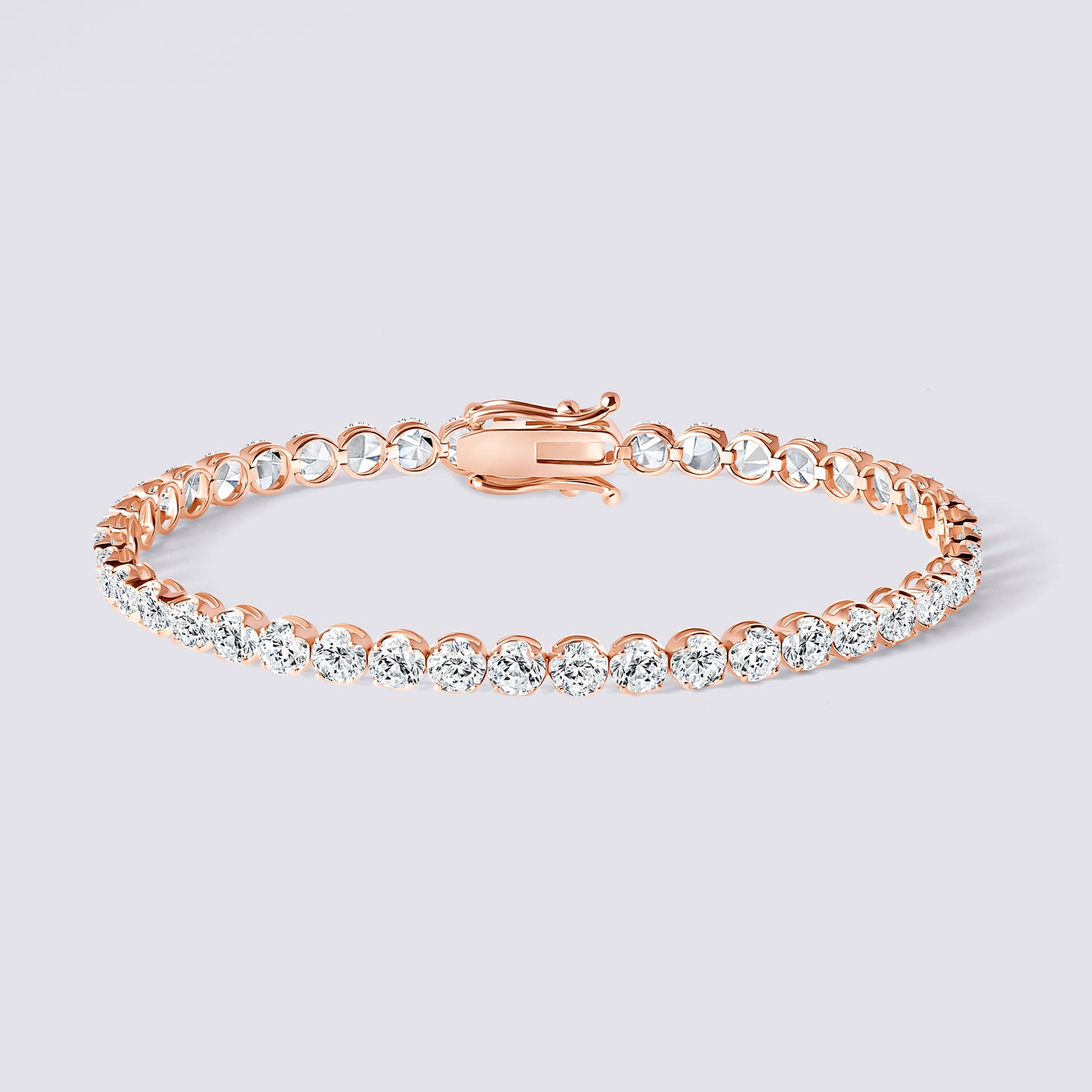 14K Ultra Light Illusion Tennis Bracelet — alternate product view 8