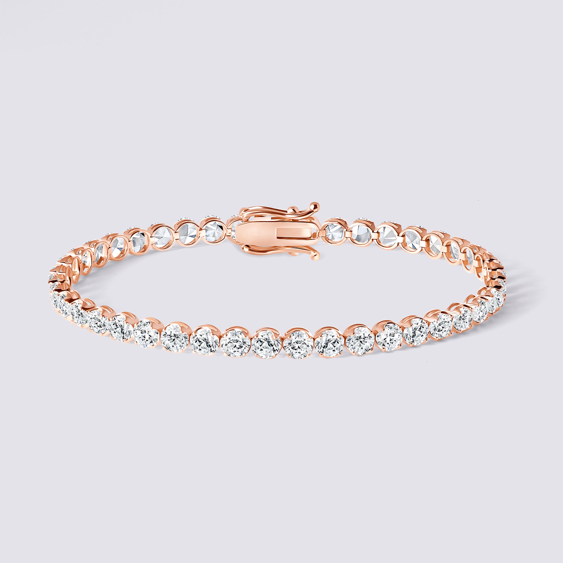 14K Ultra Light Illusion Tennis Bracelet — alternate product view 8