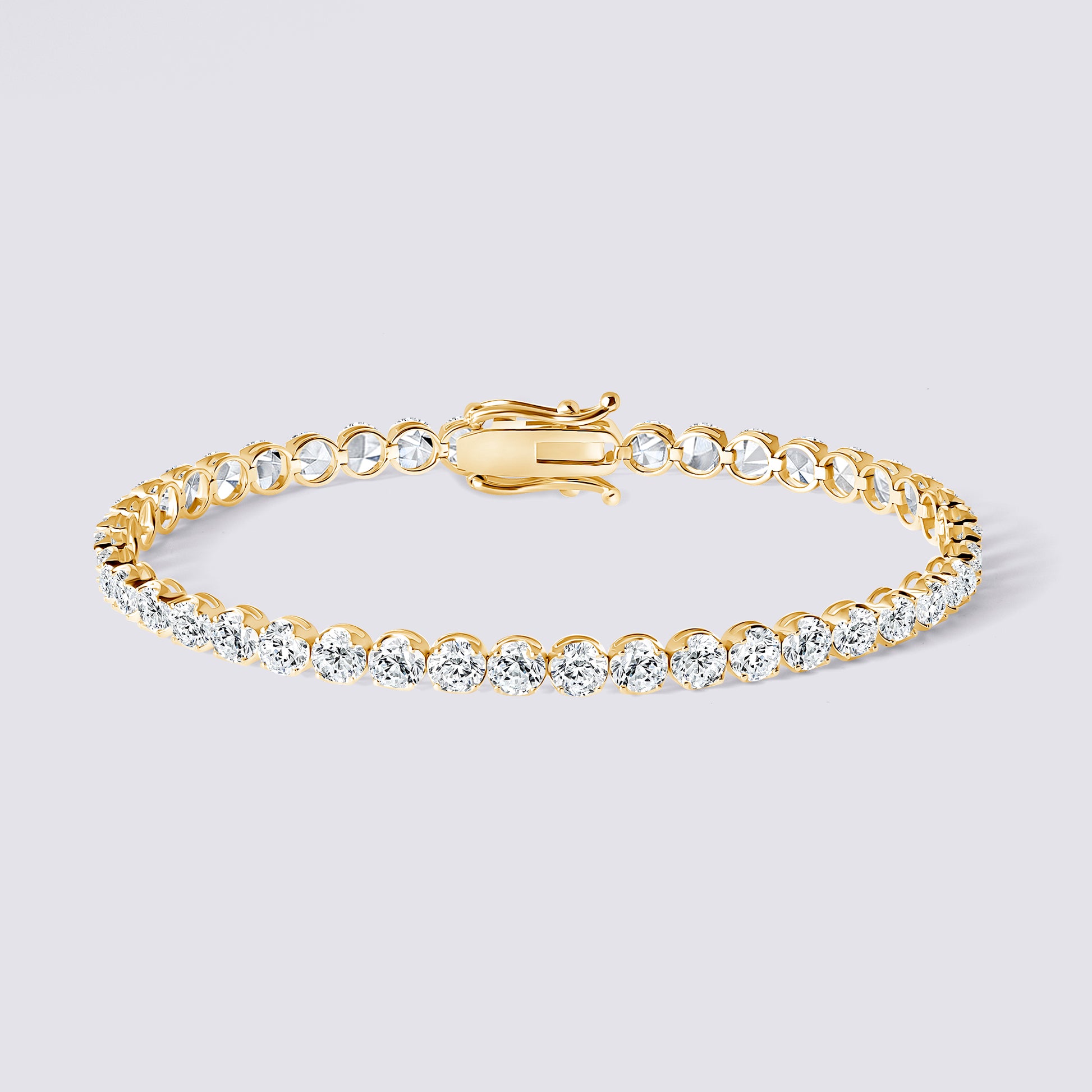 14K Ultra Light Illusion Tennis Bracelet — alternate product view 5