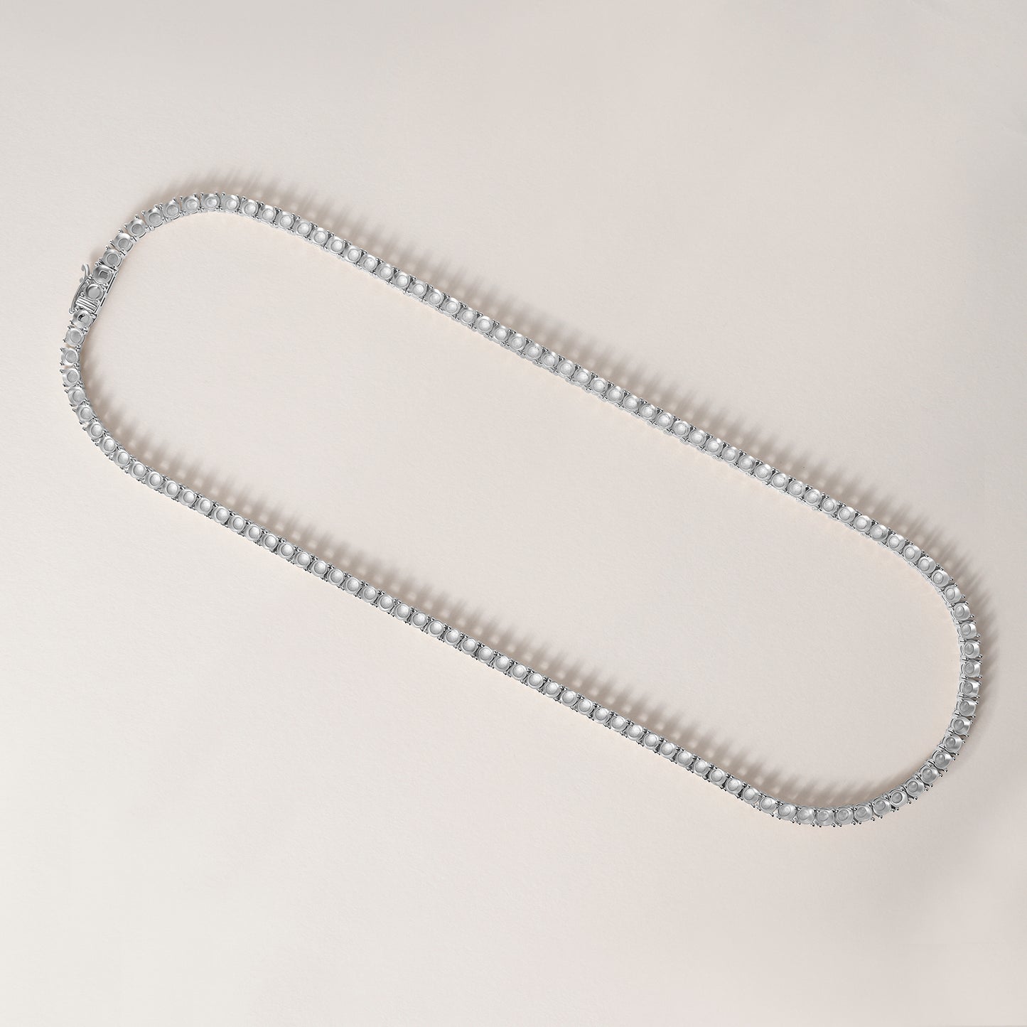 14K 4 Prong Lightweight Tennis Necklace