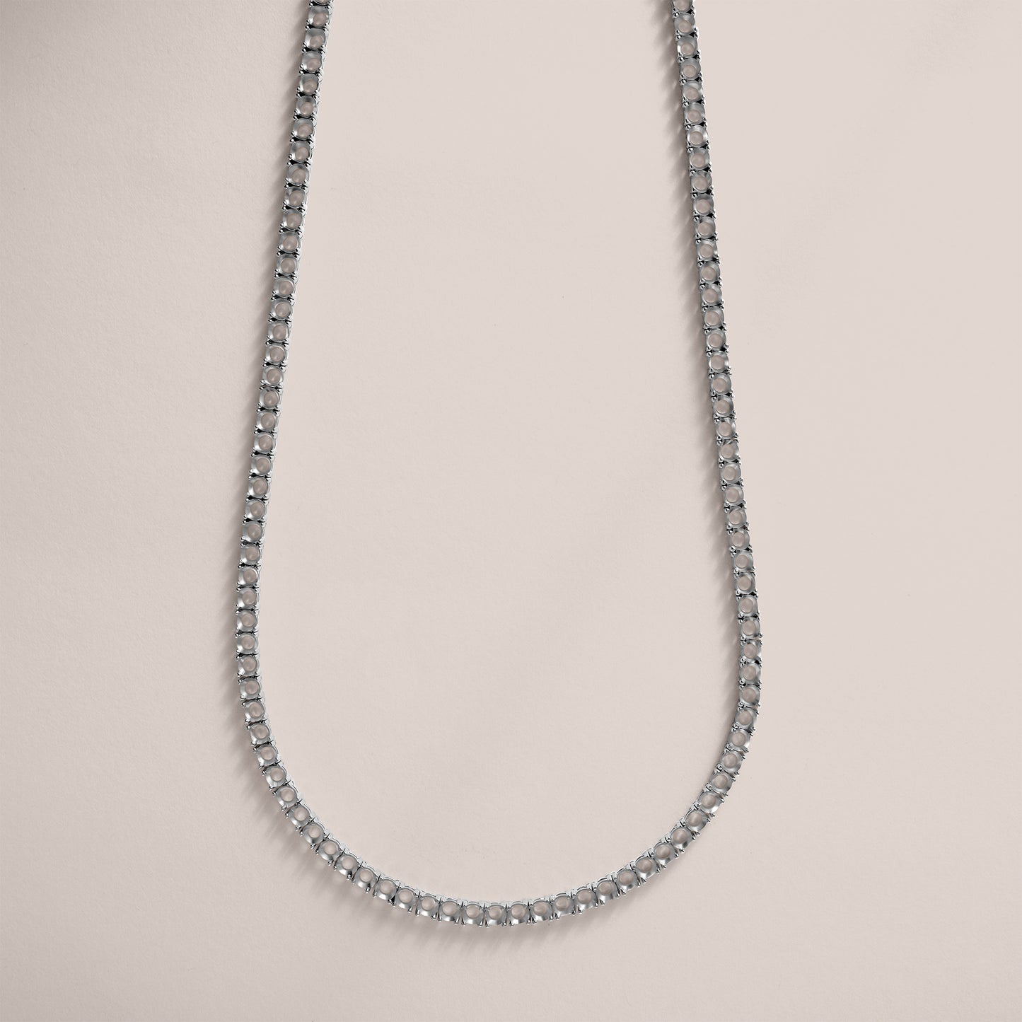 14K 4 Prong Lightweight Tennis Necklace