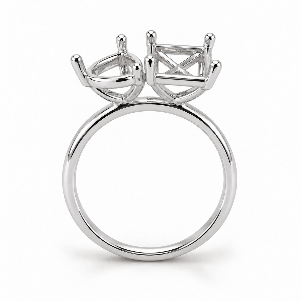 14K Toi et Moi — Free Form (Size 6.5)
