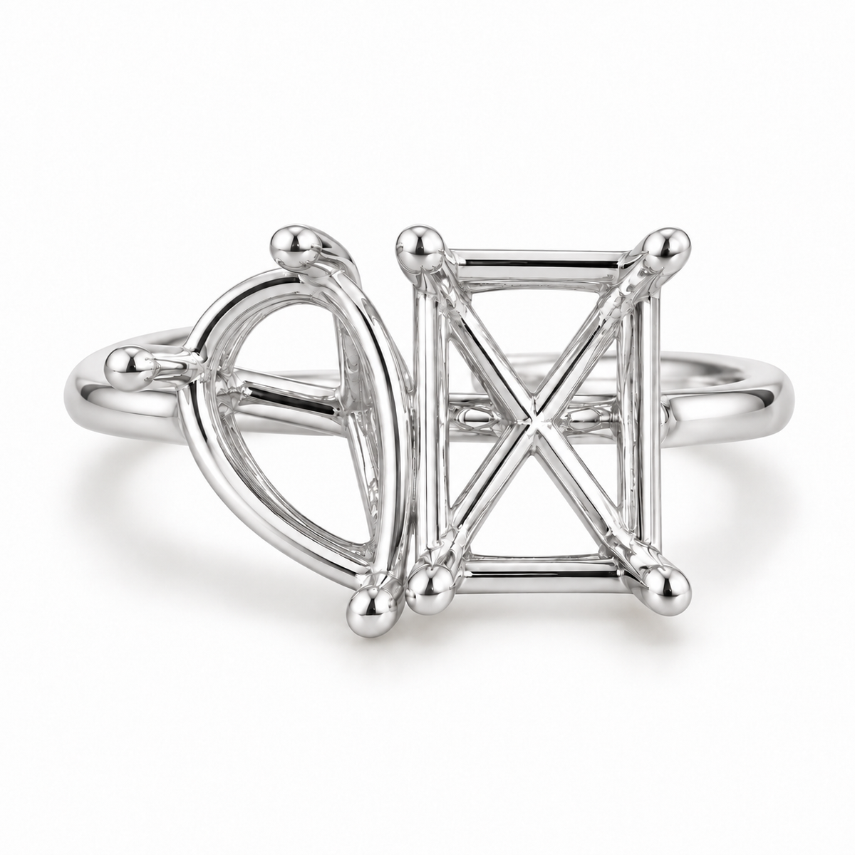 14K Toi et Moi — Free Form (Size 6.5)