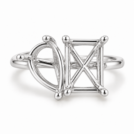 14K Toi et Moi — Free Form (Size 6.5)