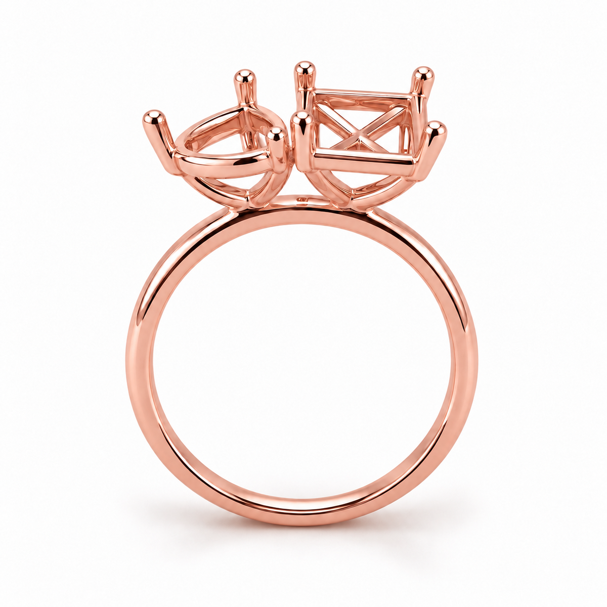 14K Toi et Moi — Free Form (Size 6.5)