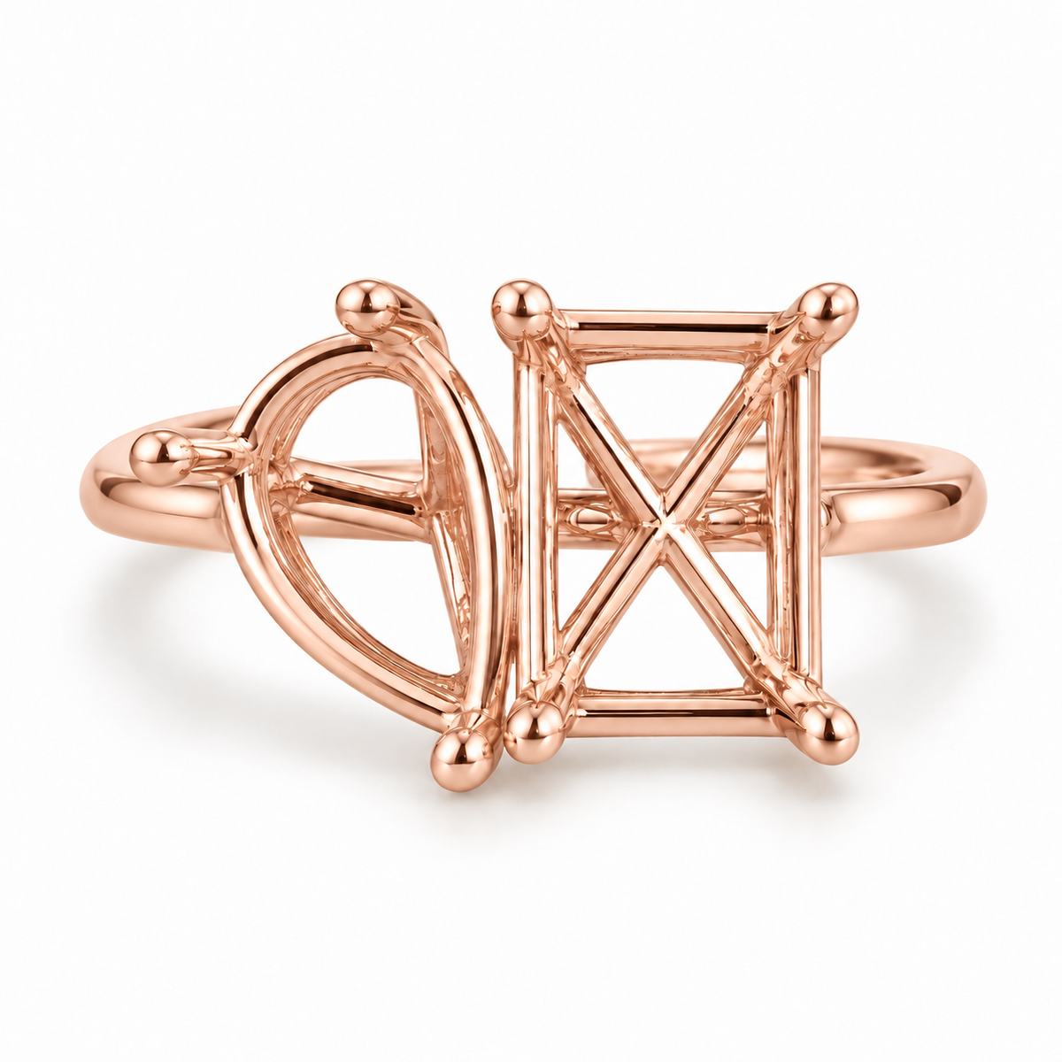 14K Toi et Moi — Free Form (Size 6.5)
